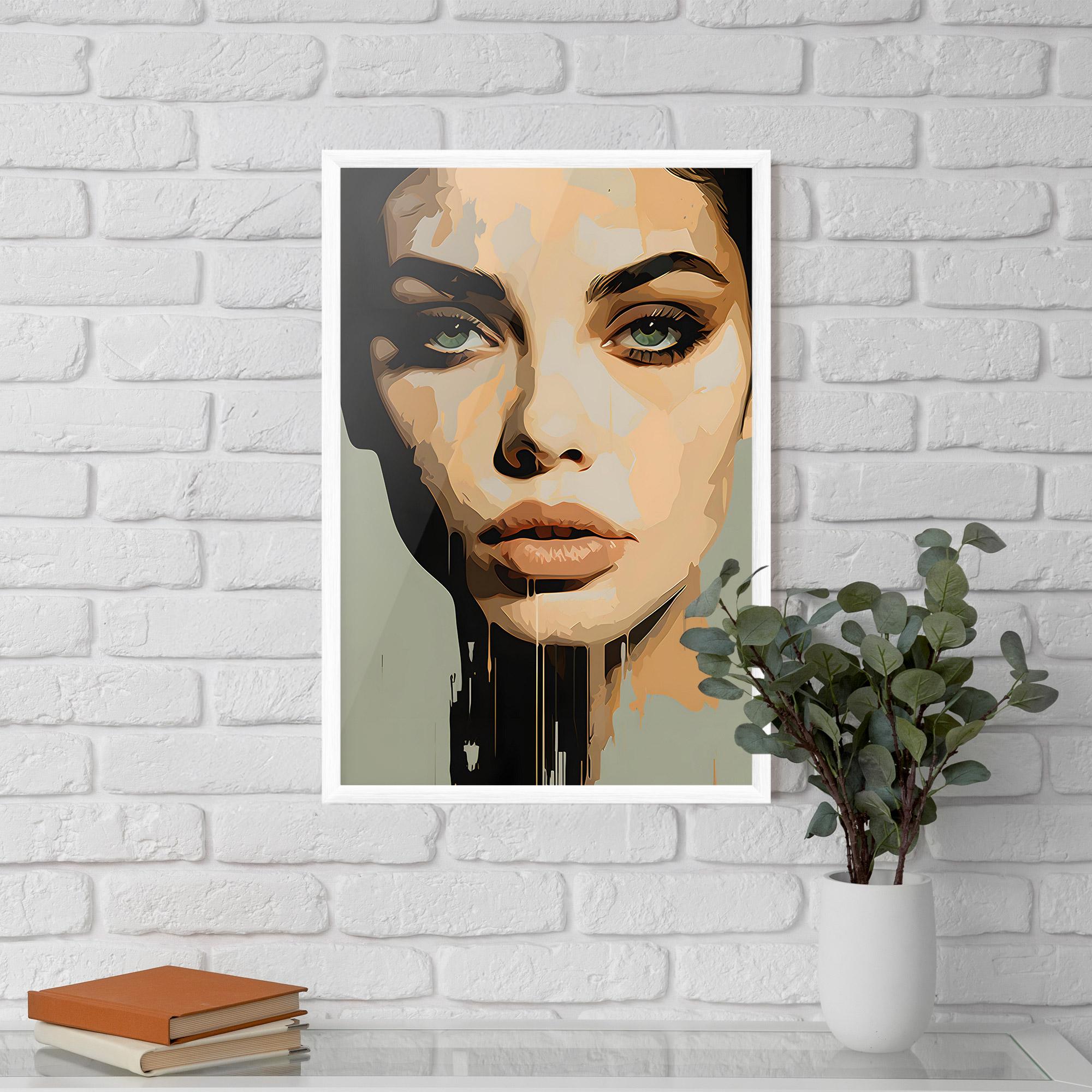 Keretezett Poszter Apologetic Face mockup 5