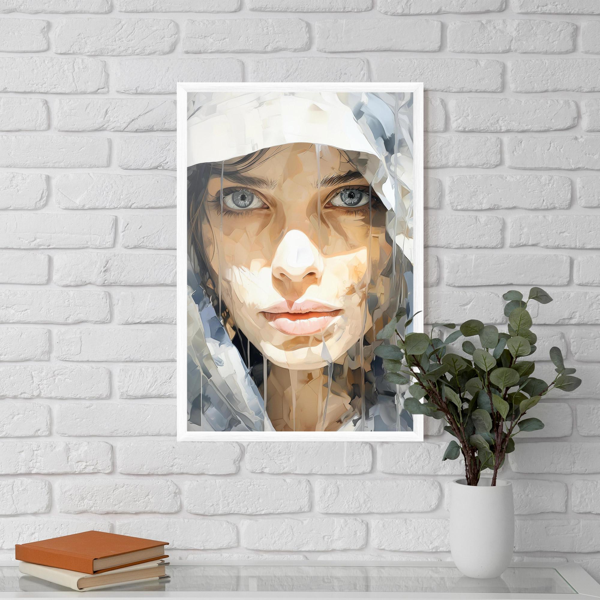 Keretezett Poszter Close Up Portrait mockup 5