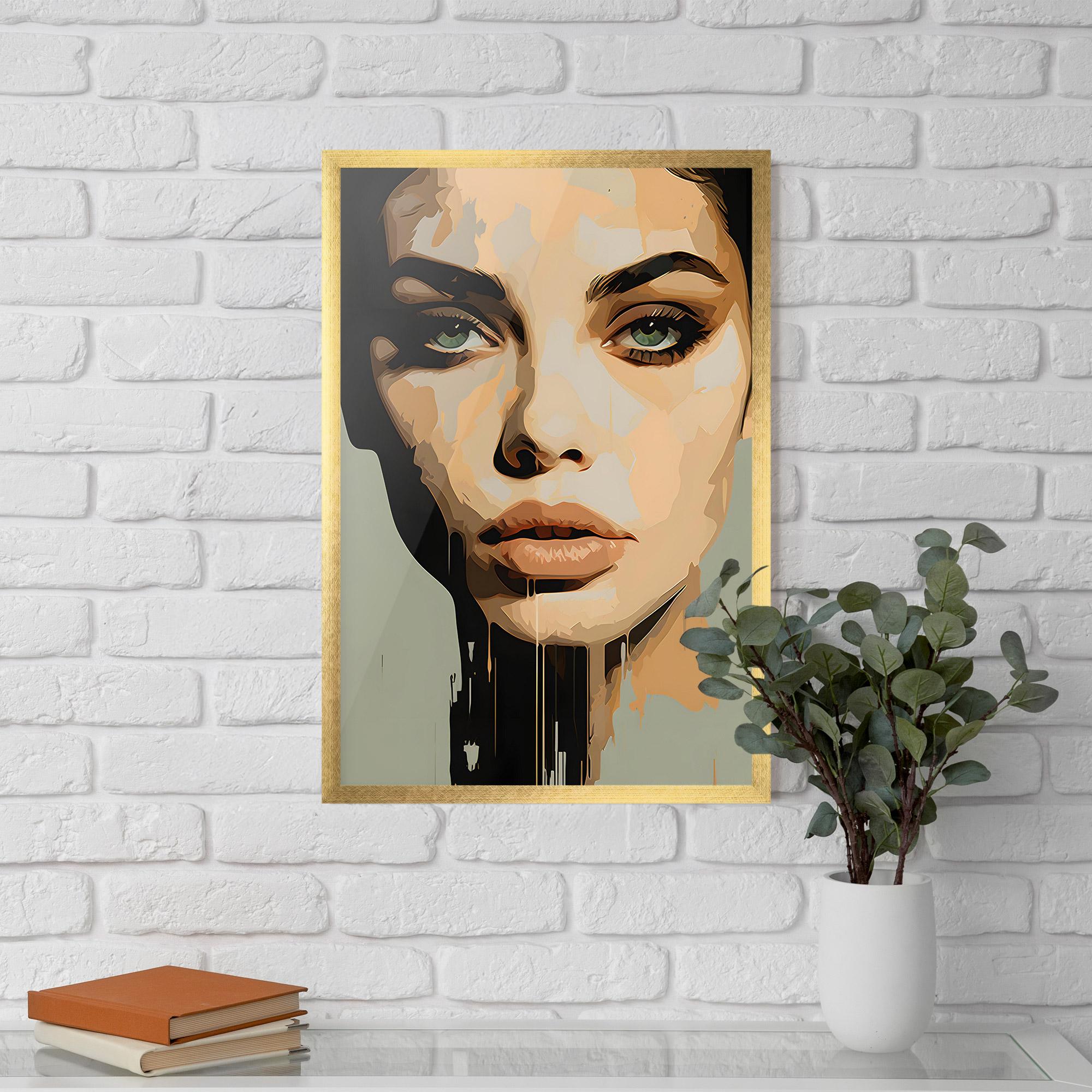 Keretezett Poszter Apologetic Face mockup 5