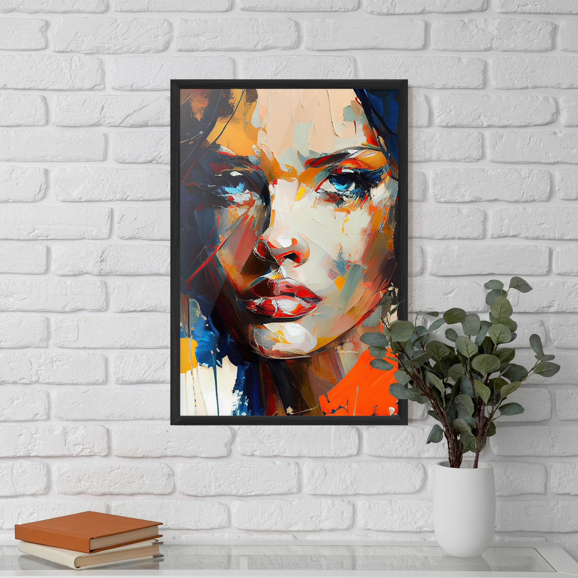 Beautiful Brunette Woman mockup 5