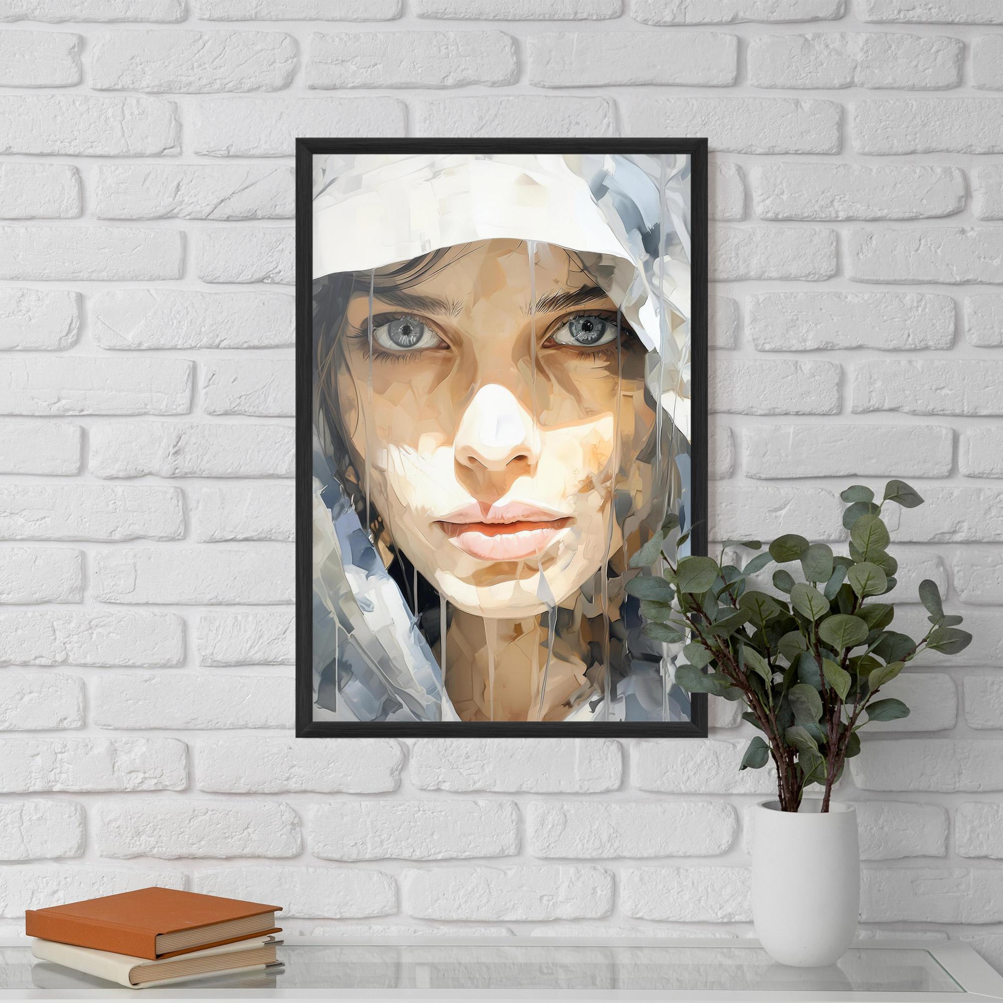 Keretezett Poszter Close Up Portrait mockup 5