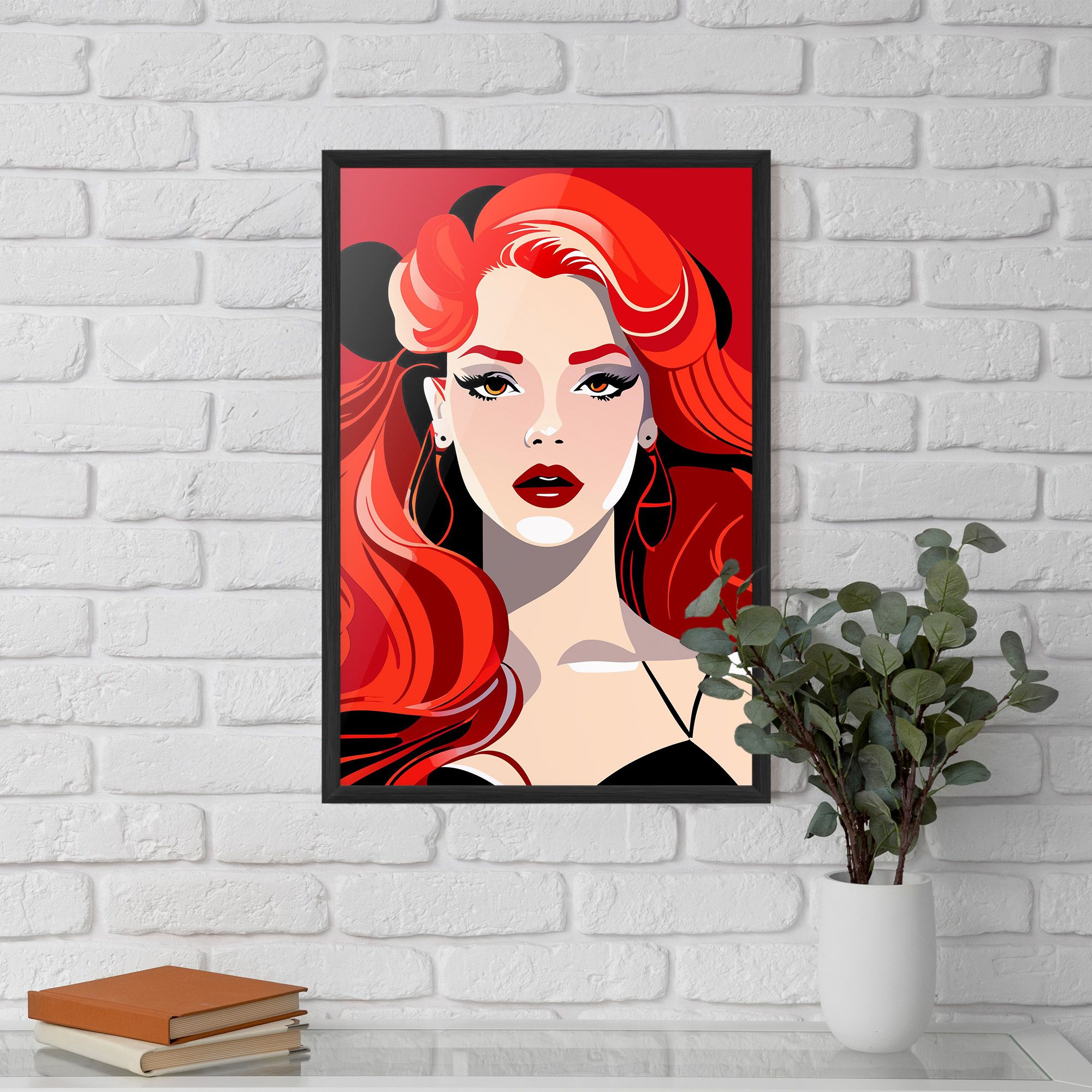 Red Hair Portrait mockup 5