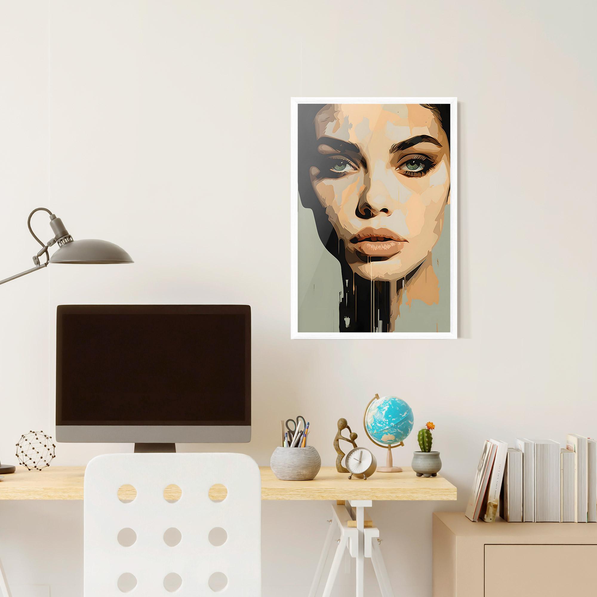 Keretezett Poszter Apologetic Face mockup 6