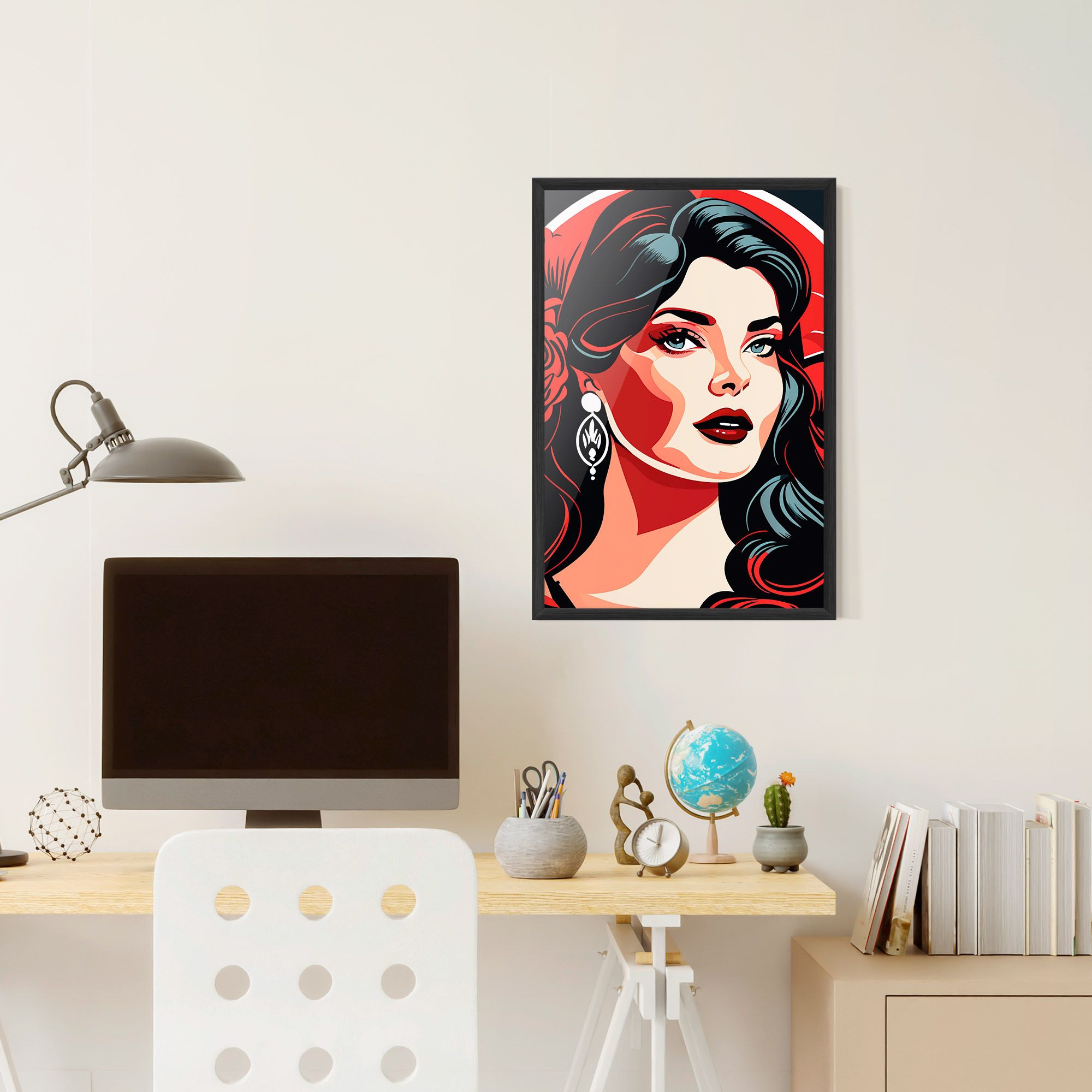 Red Light Portrait mockup 6