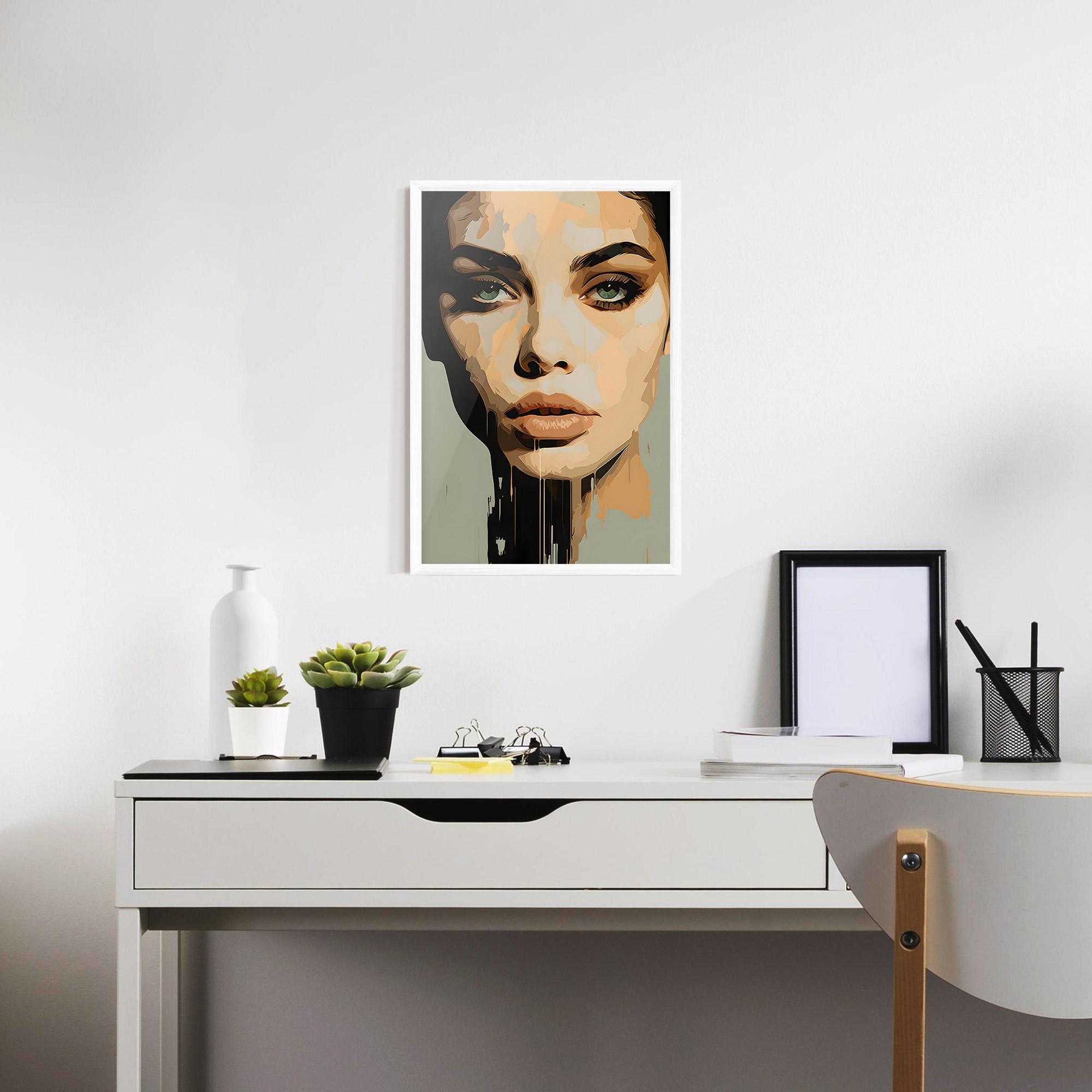 Keretezett Poszter Apologetic Face mockup 7