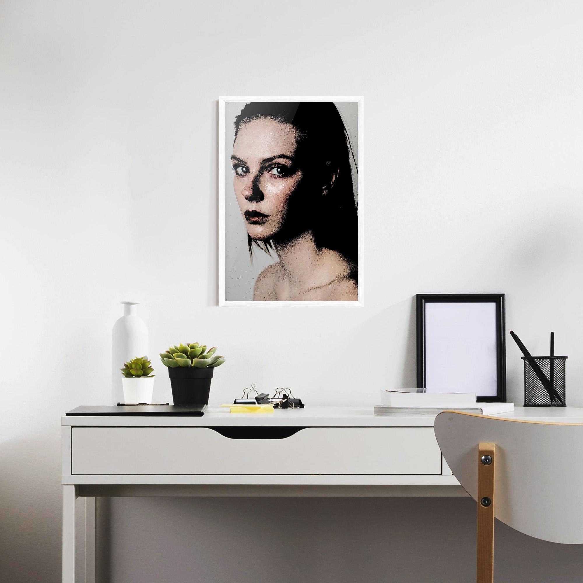 Keretezett Poszter Big Eyes Portrait mockup 7