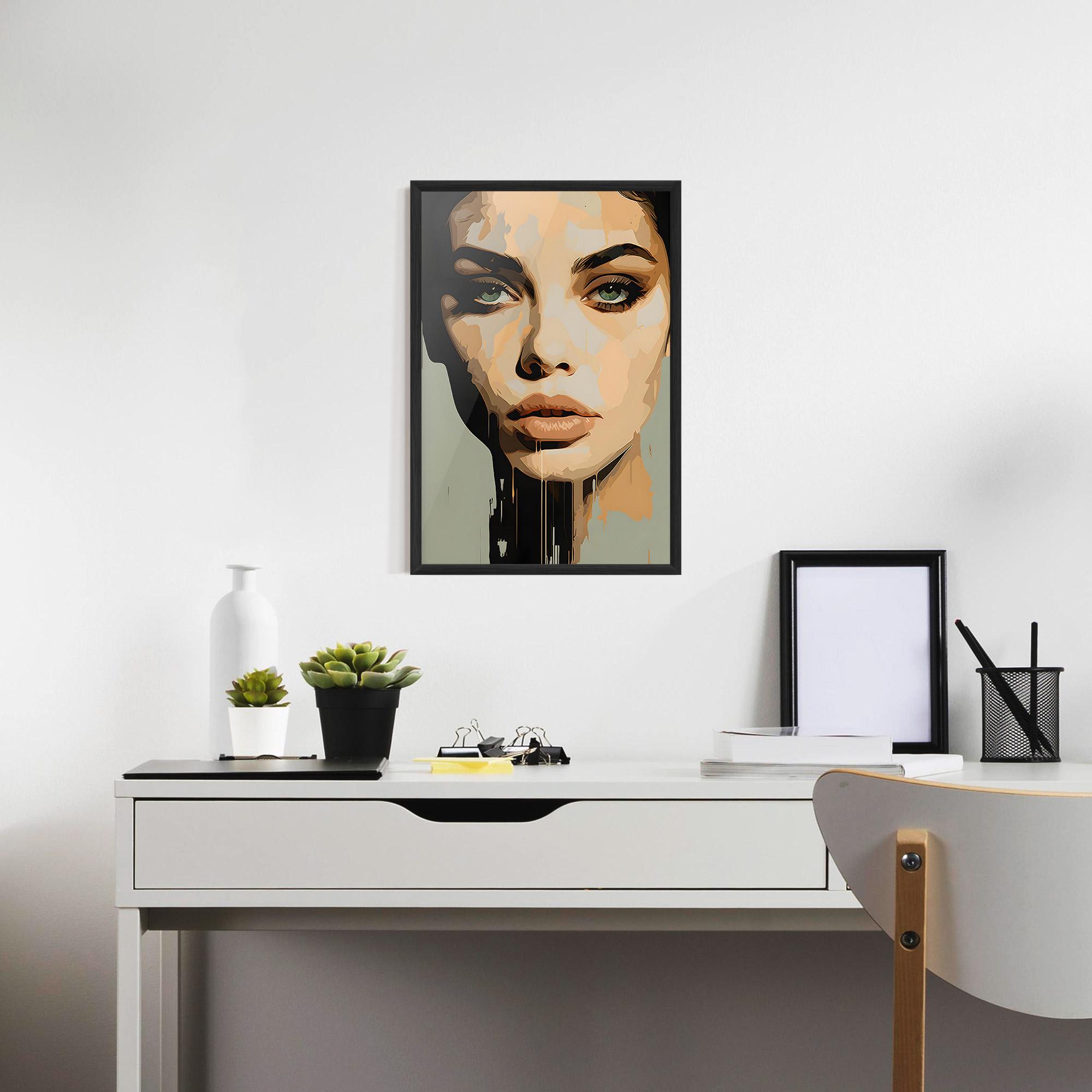 Keretezett Poszter Apologetic Face mockup 7