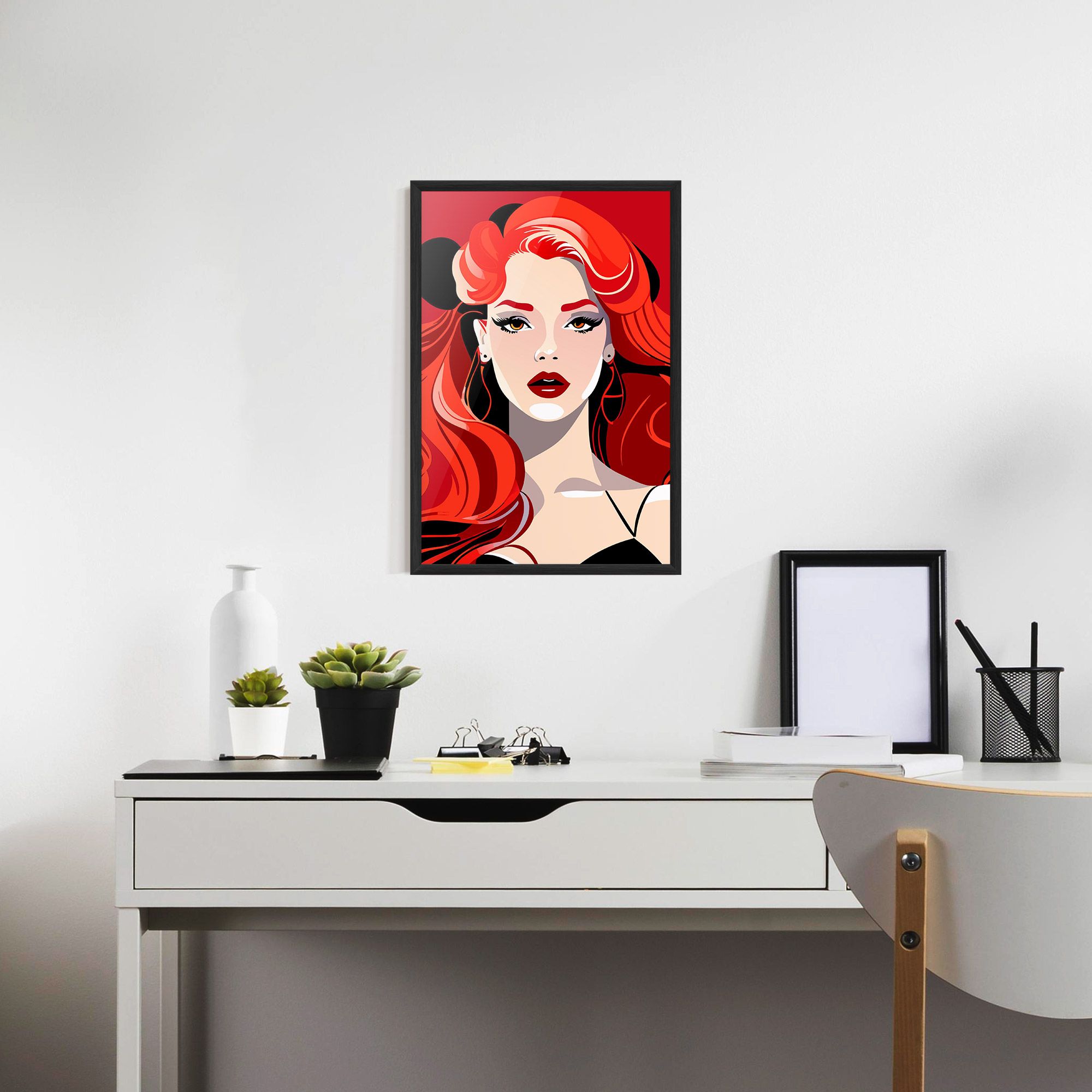 Red Hair Portrait mockup 7