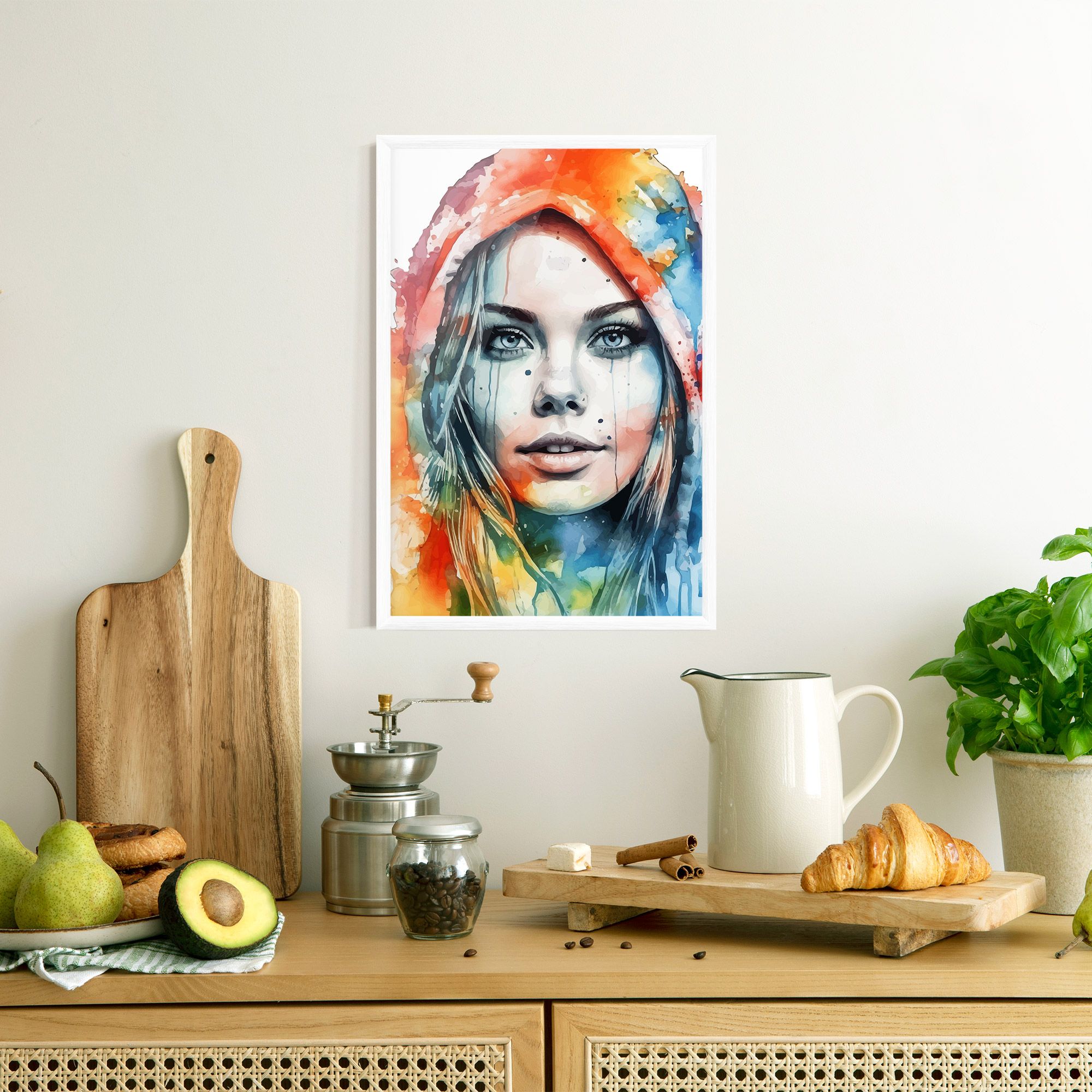 Colorful Portrait Art mockup 8