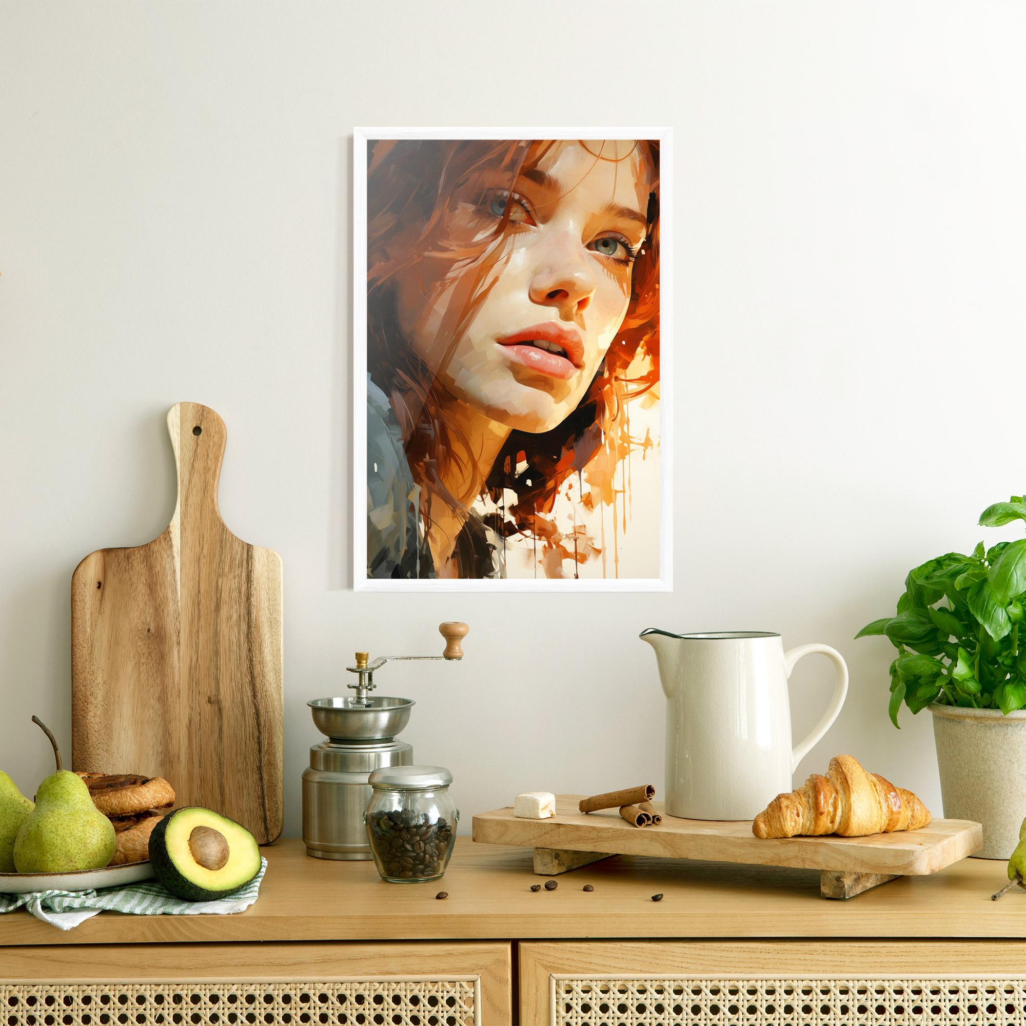 Keretezett Poszter Pretty Woman Portrait mockup 8