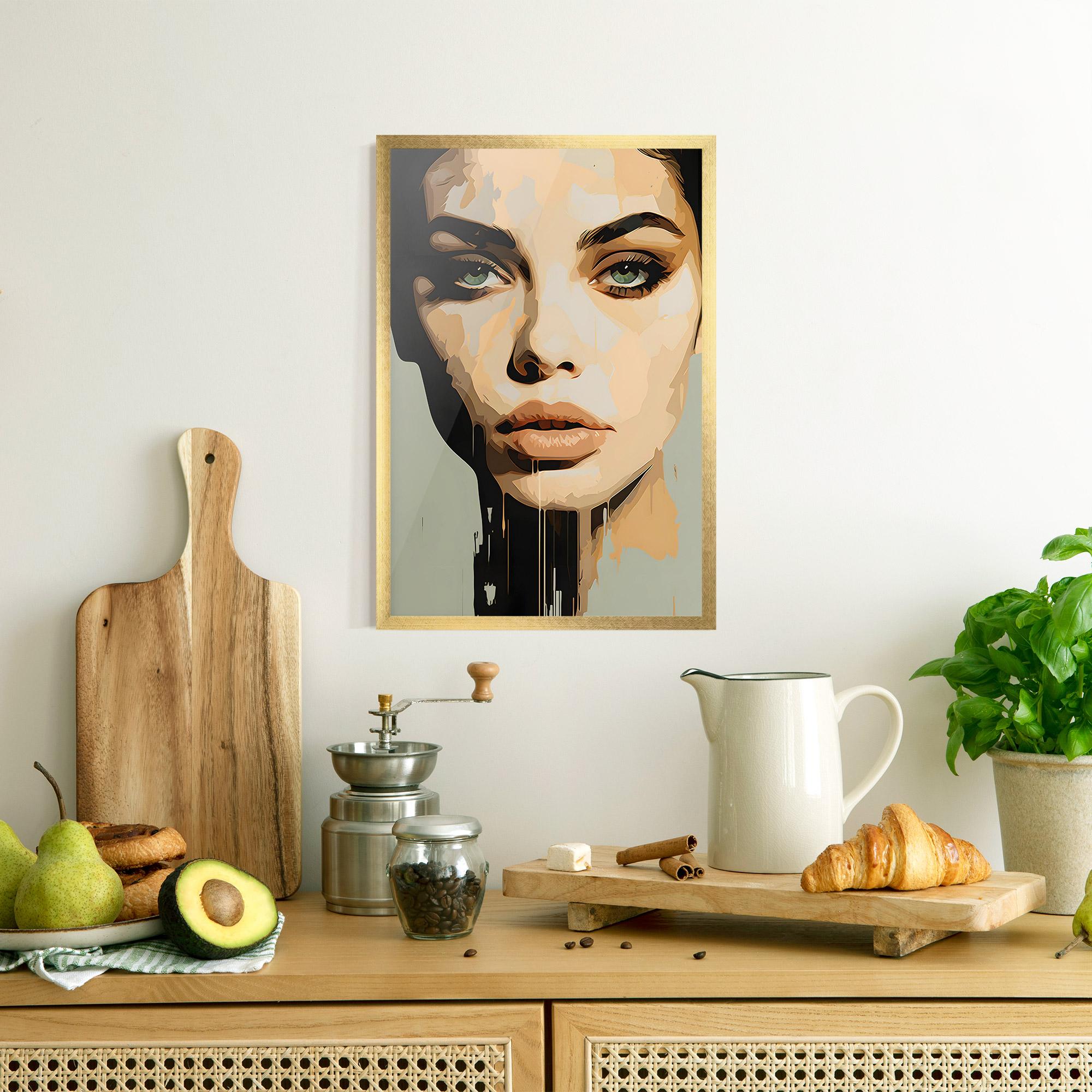 Keretezett Poszter Apologetic Face mockup 8