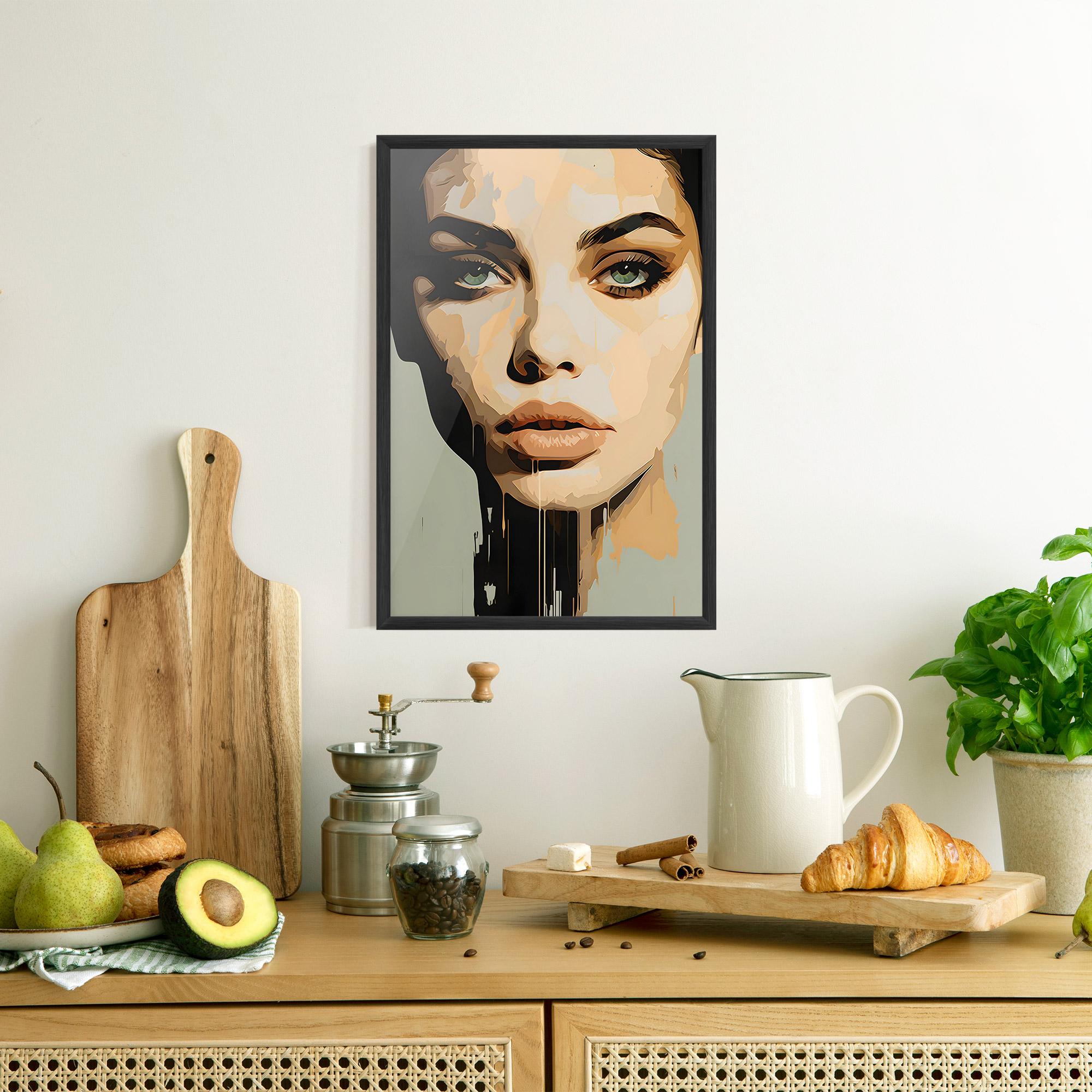 Keretezett Poszter Apologetic Face mockup 8