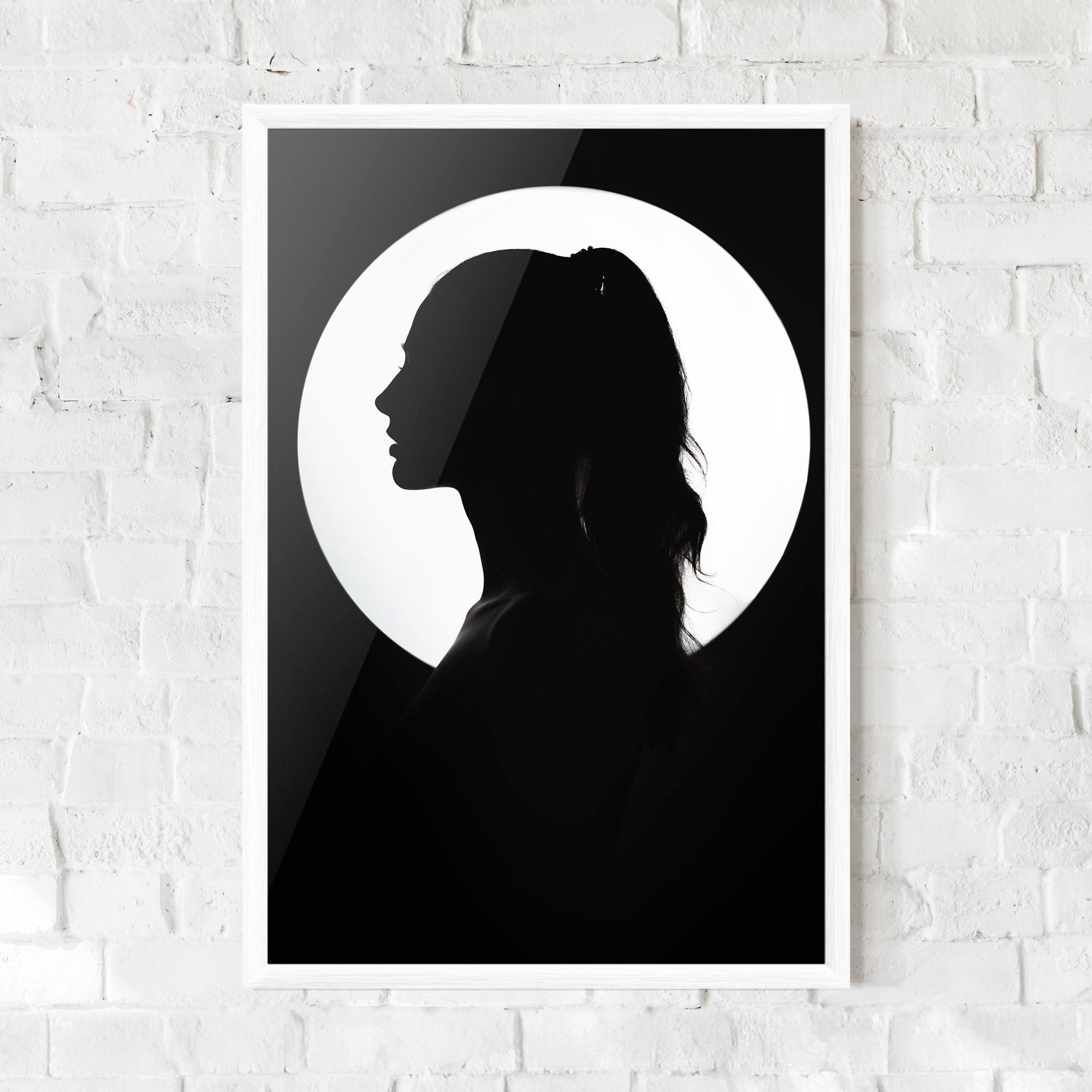 Keretezett Poszter Full Moon Girl mockup 0