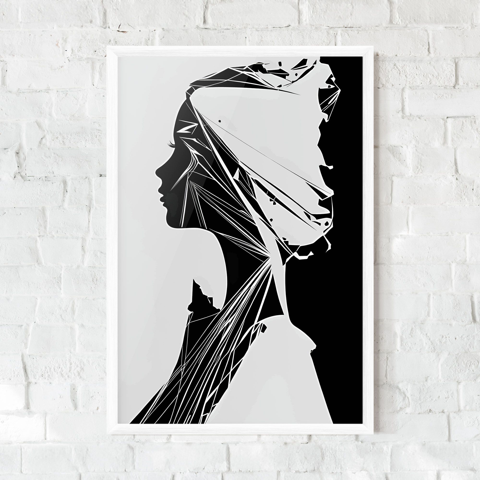 Girl Shilouette Art mockup 0