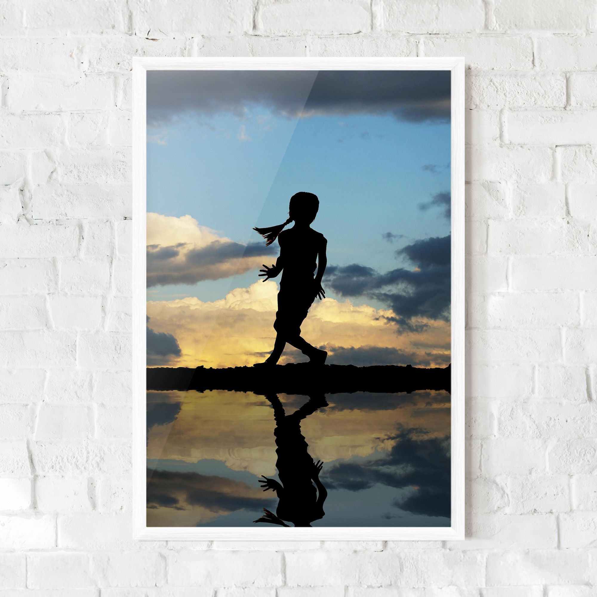 Little Girl Jumping mockup 0
