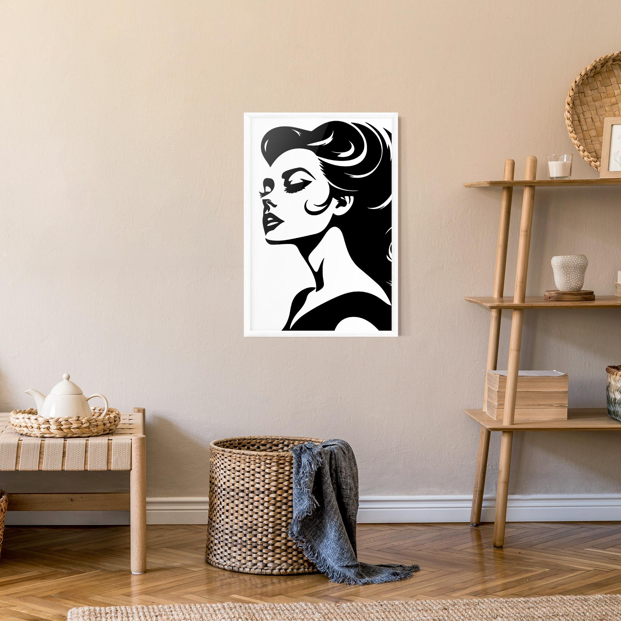 Keretezett Poszter Eyeliner Shilouette mockup 9