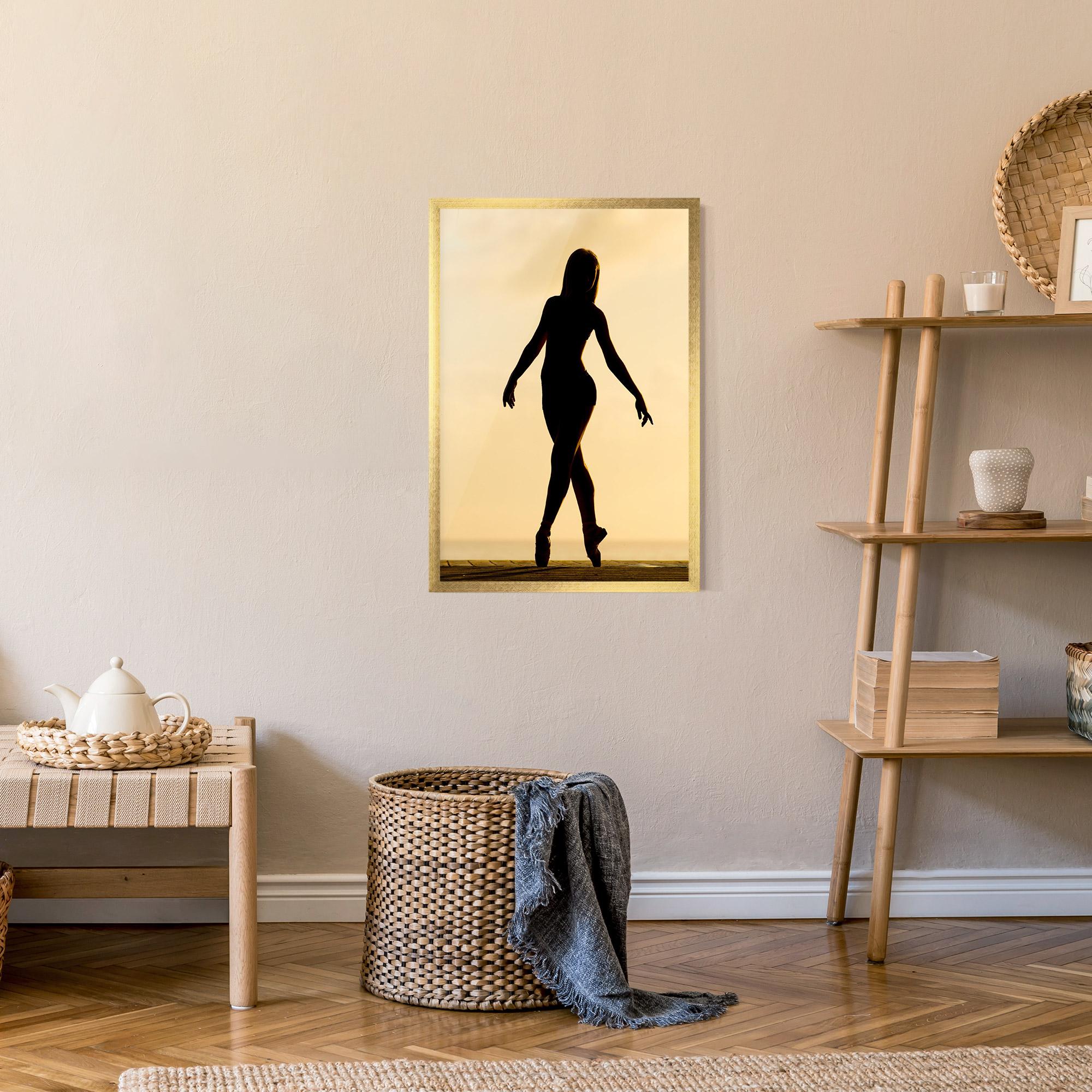 Keretezett Poszter Ballet On Cream mockup 9