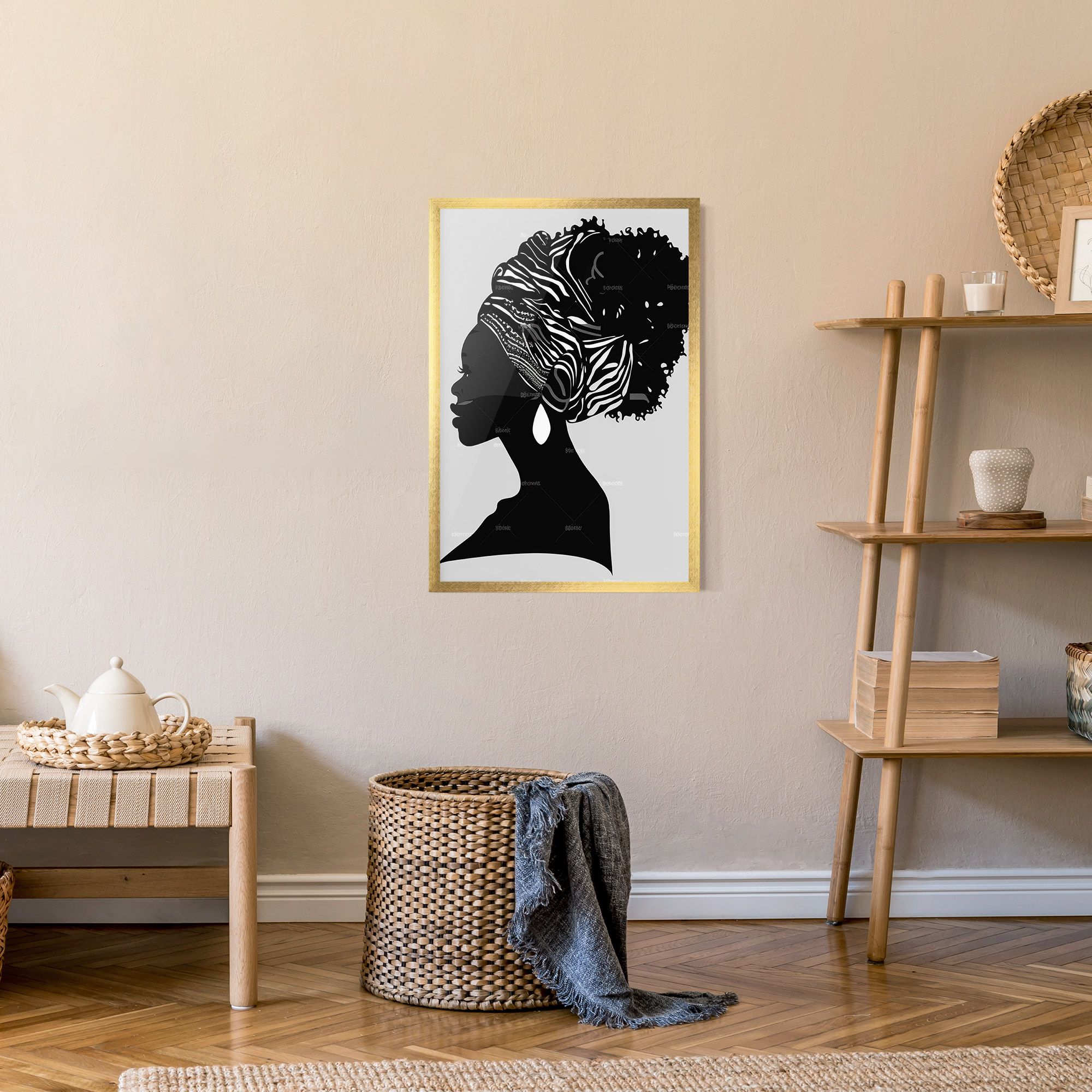 Black Woman Silhouette mockup 9