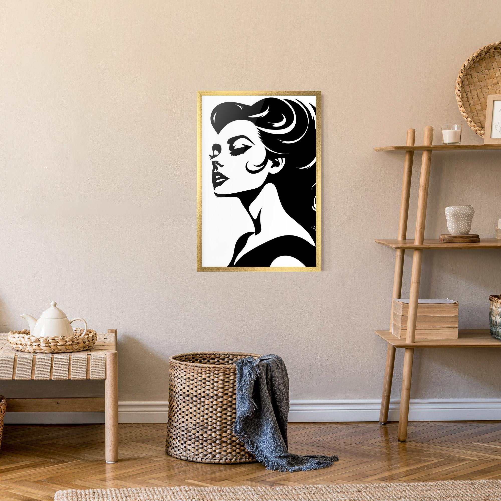 Keretezett Poszter Eyeliner Shilouette mockup 9