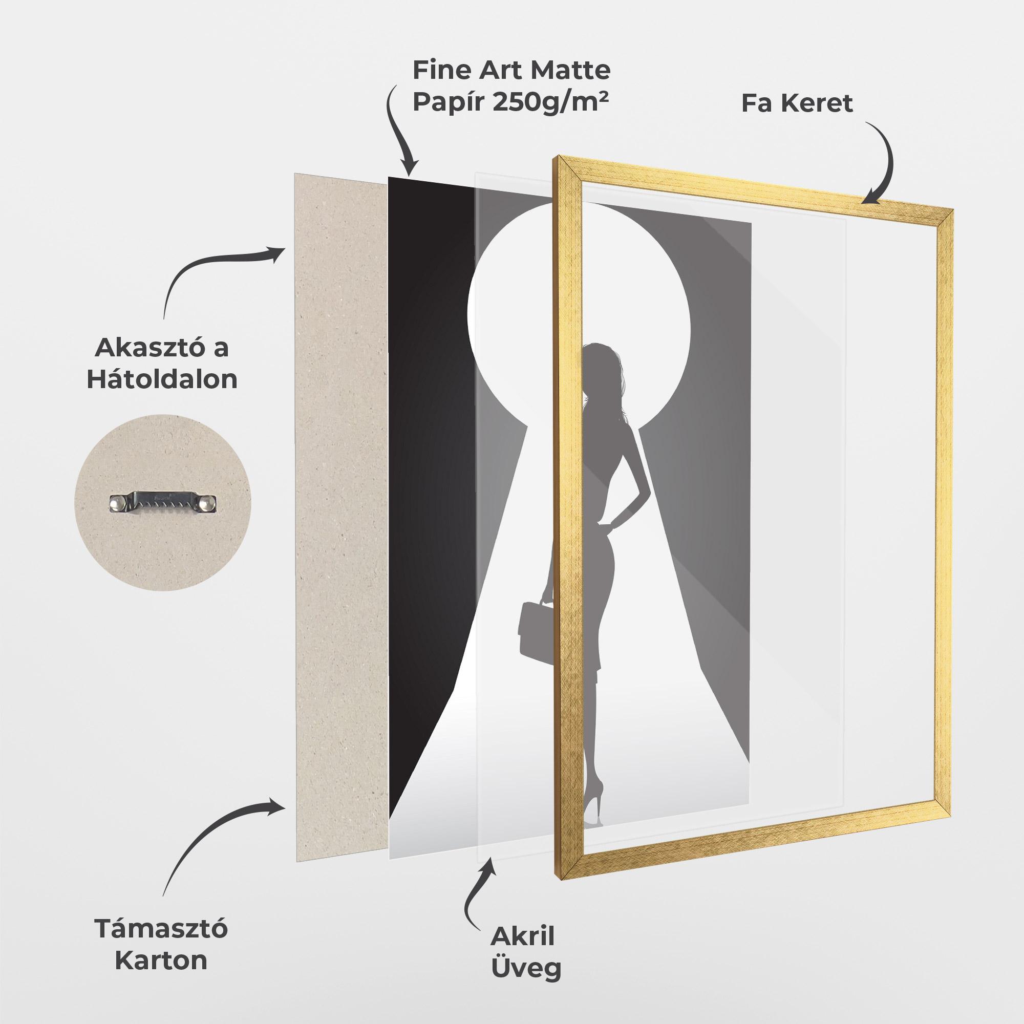 Keretezett Poszter Girl Door mockup 1