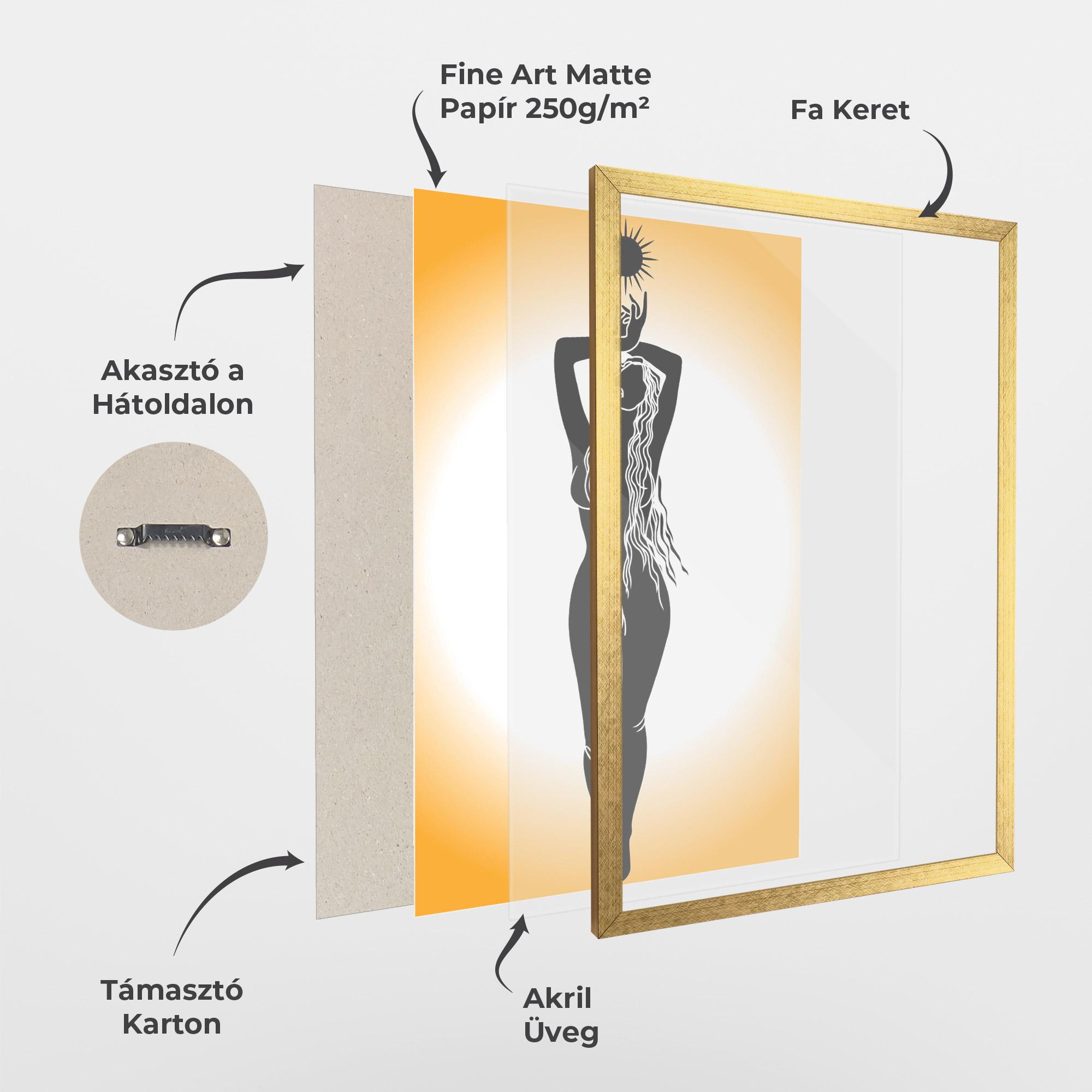 Keretezett Poszter Mistic Woman mockup 1