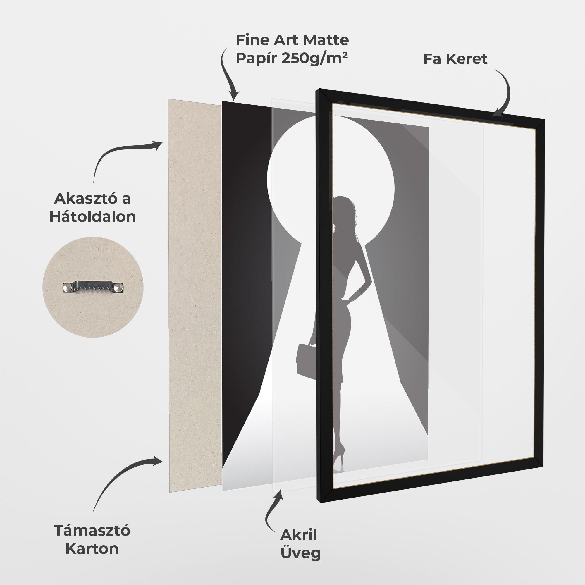 Keretezett Poszter Girl Door mockup 1