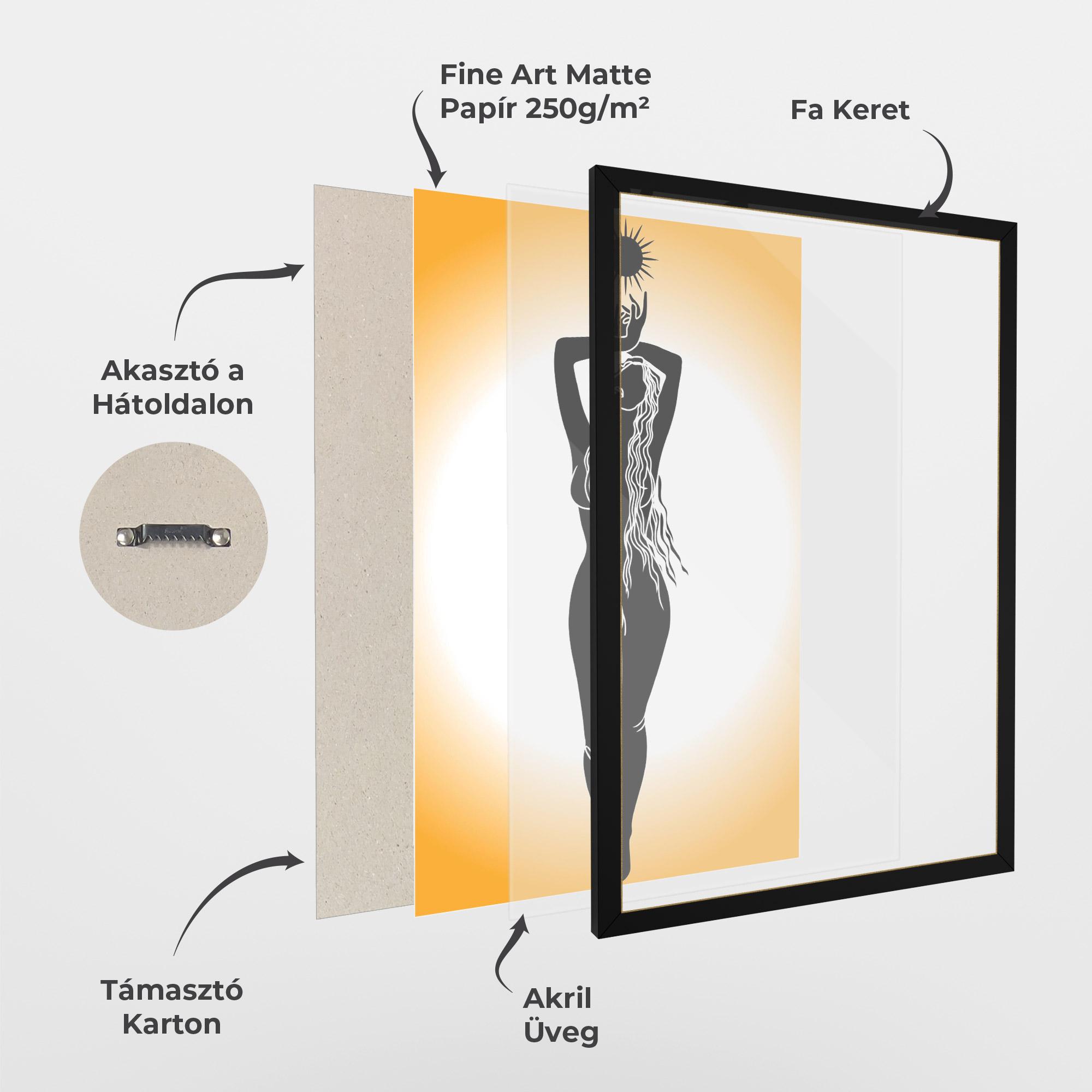 Keretezett Poszter Mistic Woman mockup 1