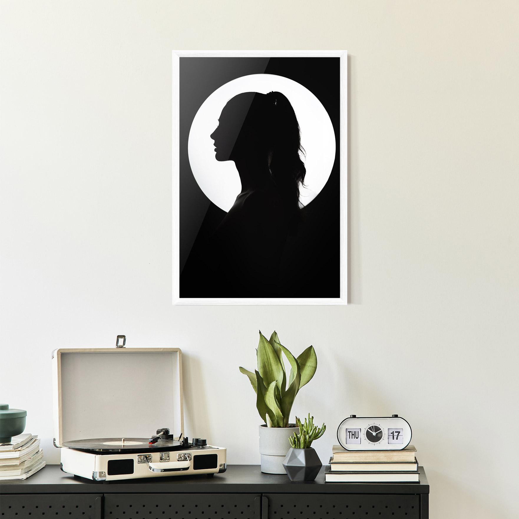 Keretezett Poszter Full Moon Girl mockup 2