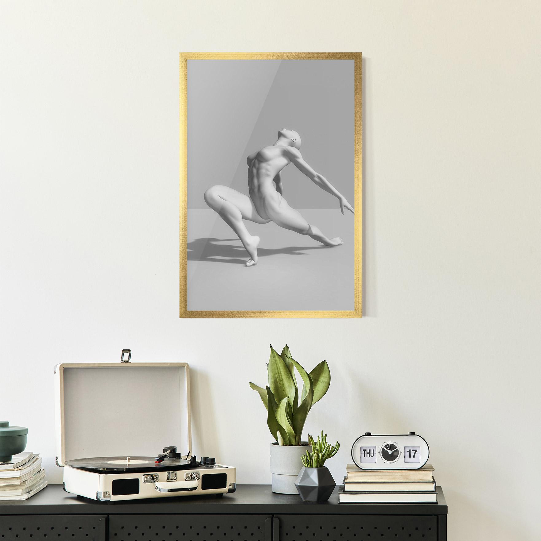 Keretezett Poszter 3d Ballet Pose mockup 2
