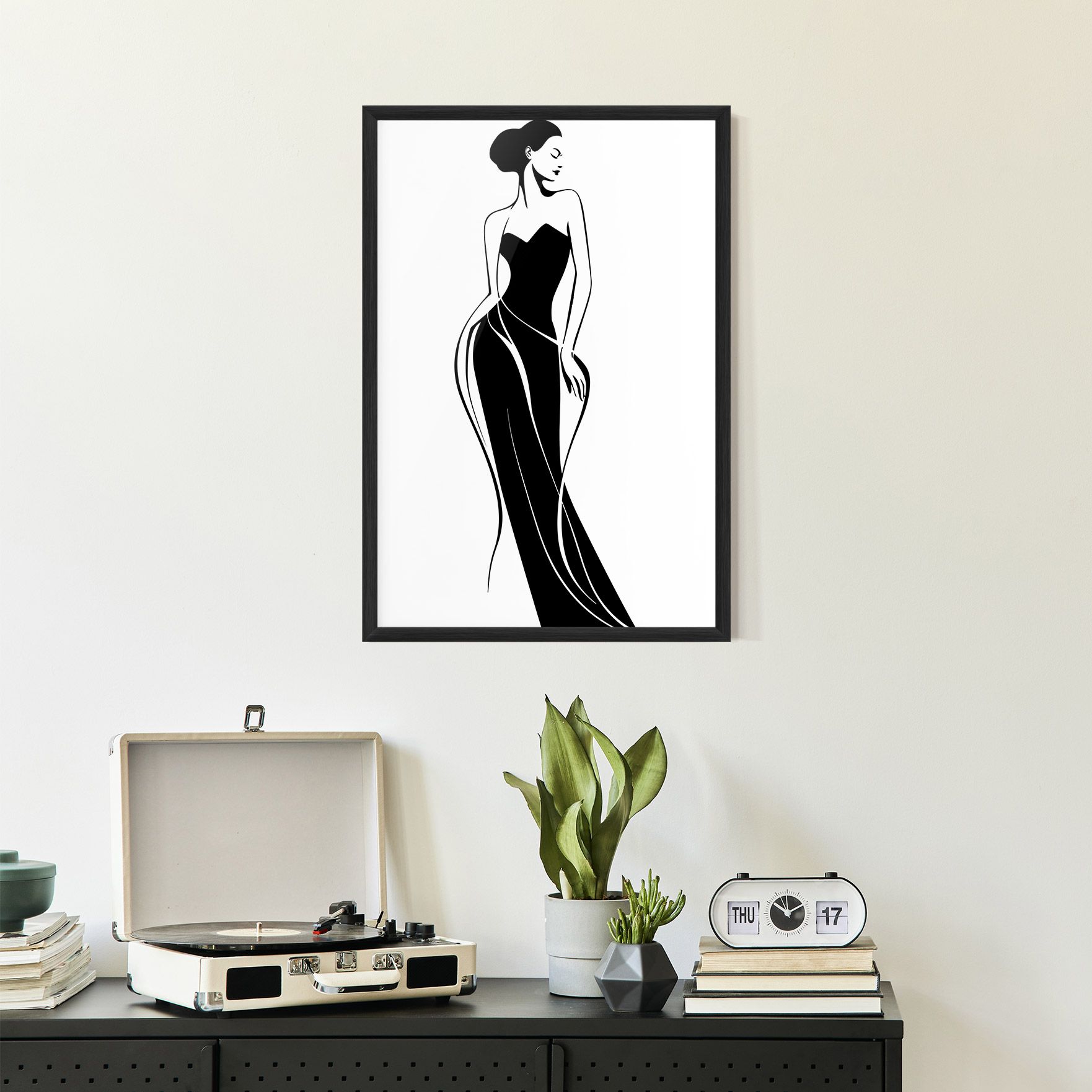 Woman Shape Line mockup 2