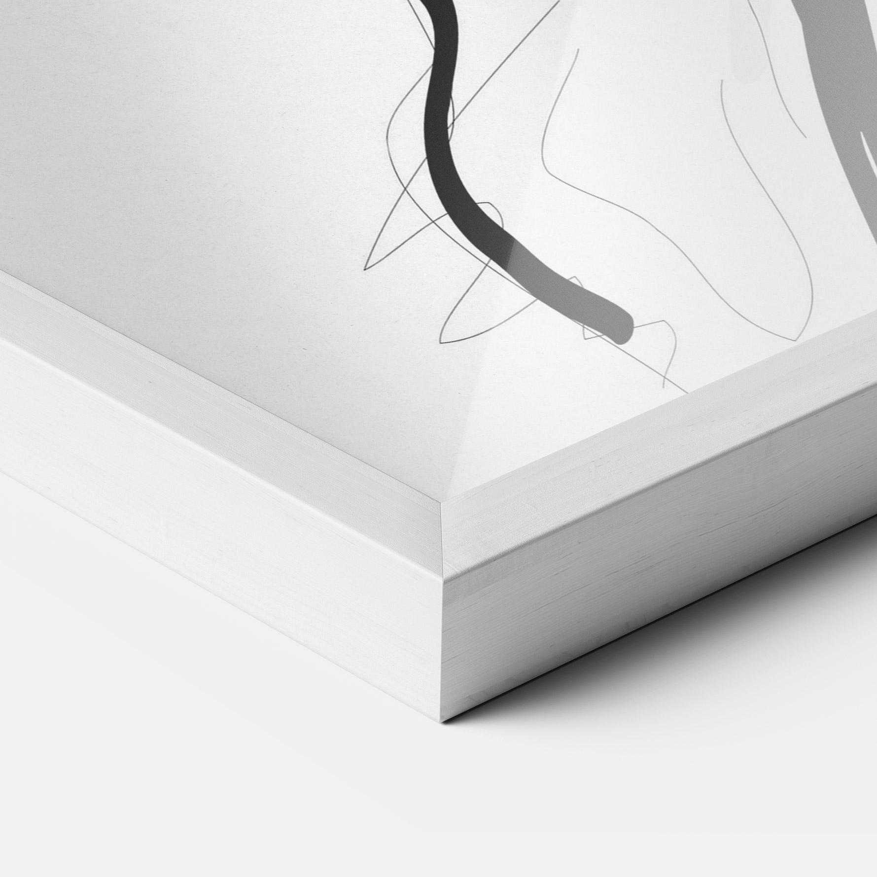 Keretezett Poszter Asian Shilouette mockup 3