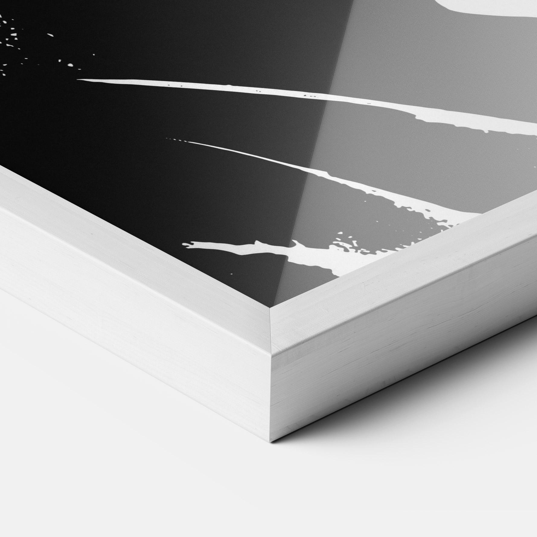 Keretezett Poszter Black Silhouette mockup 3