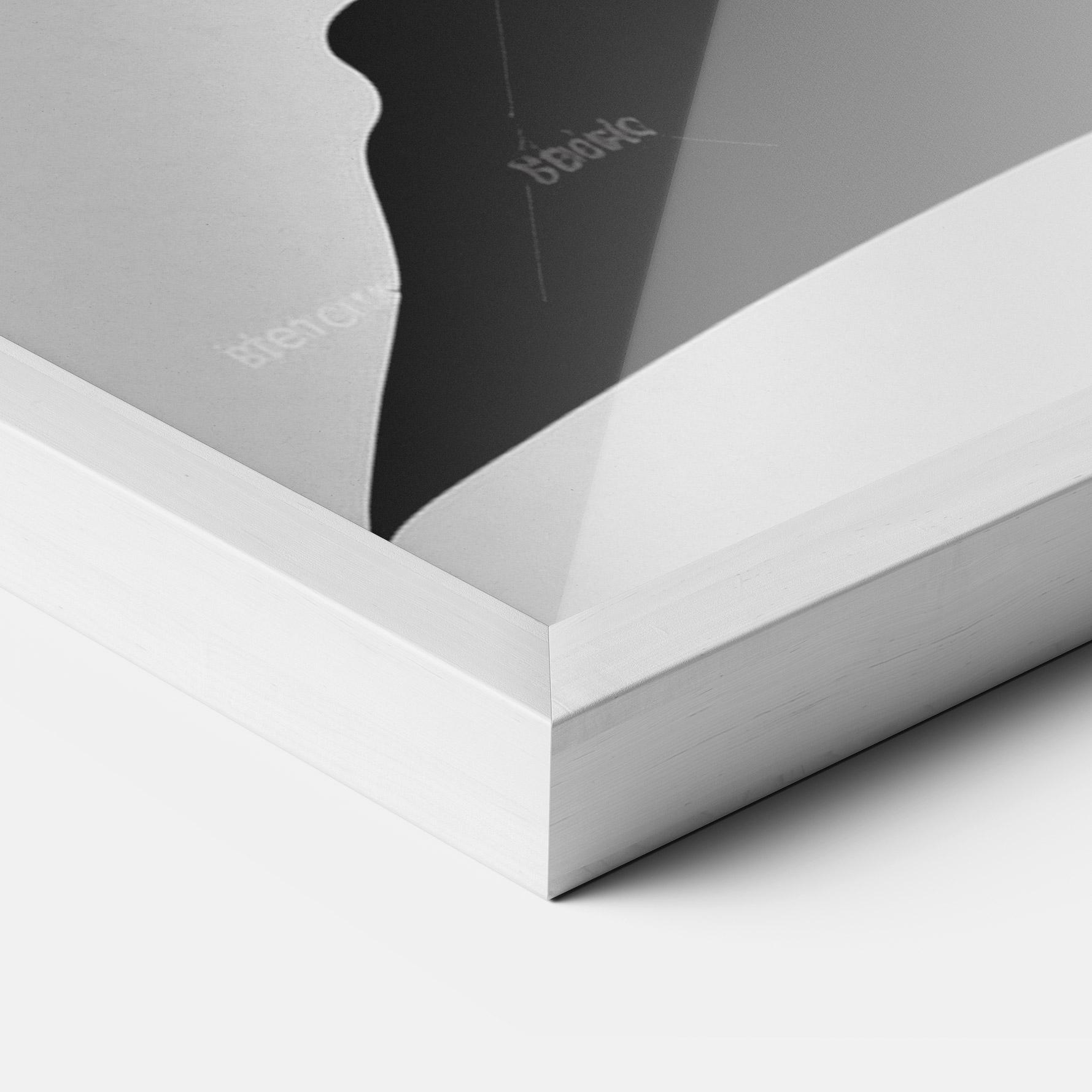 Keretezett Poszter Black Woman Silhouette mockup 3