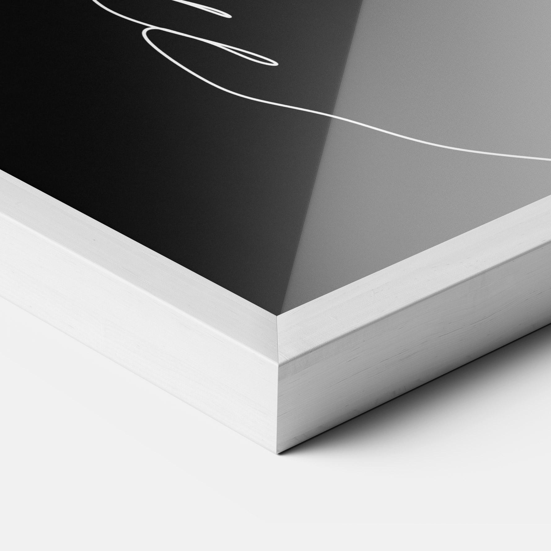 Keretezett Poszter Flower Girl Line mockup 3