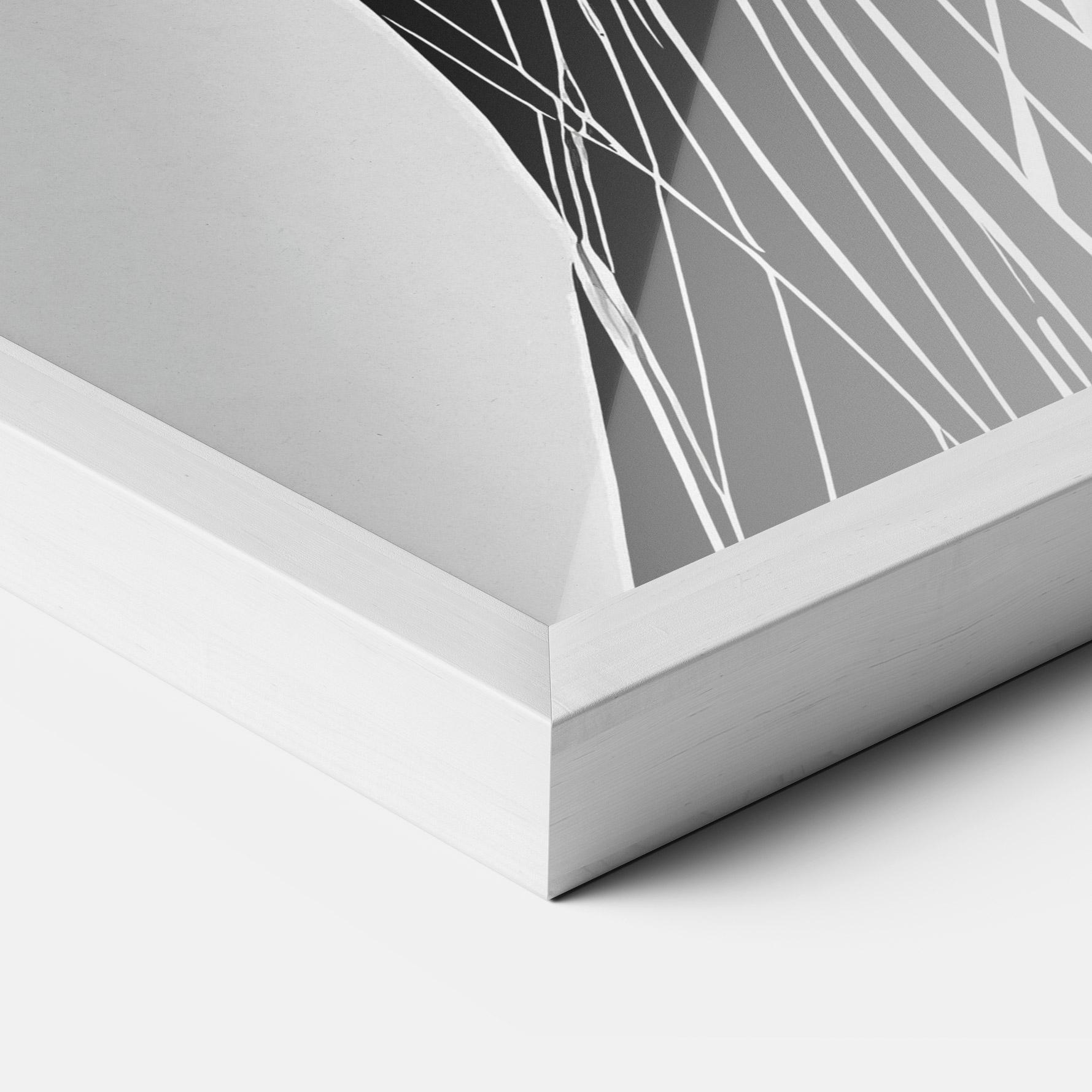 Keretezett Poszter Girl Shilouette Art mockup 3