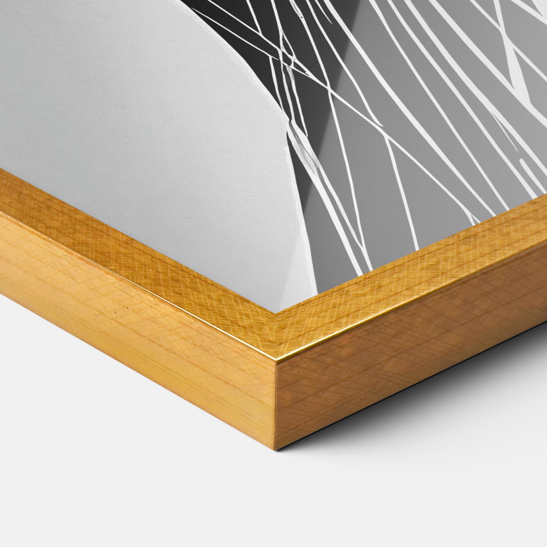 Keretezett Poszter Girl Shilouette Art mockup 3