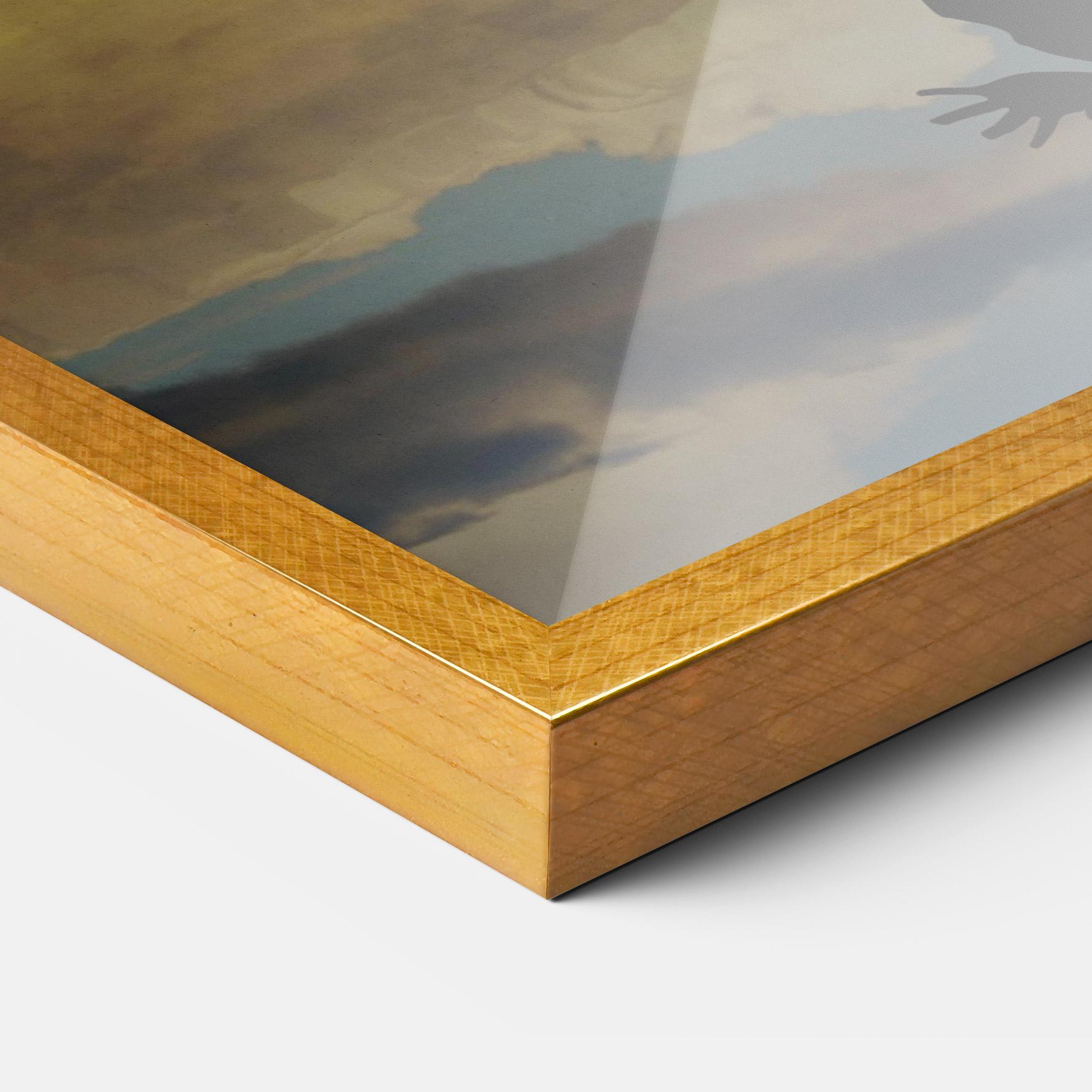 Keretezett Poszter Little Girl Jumping mockup 3