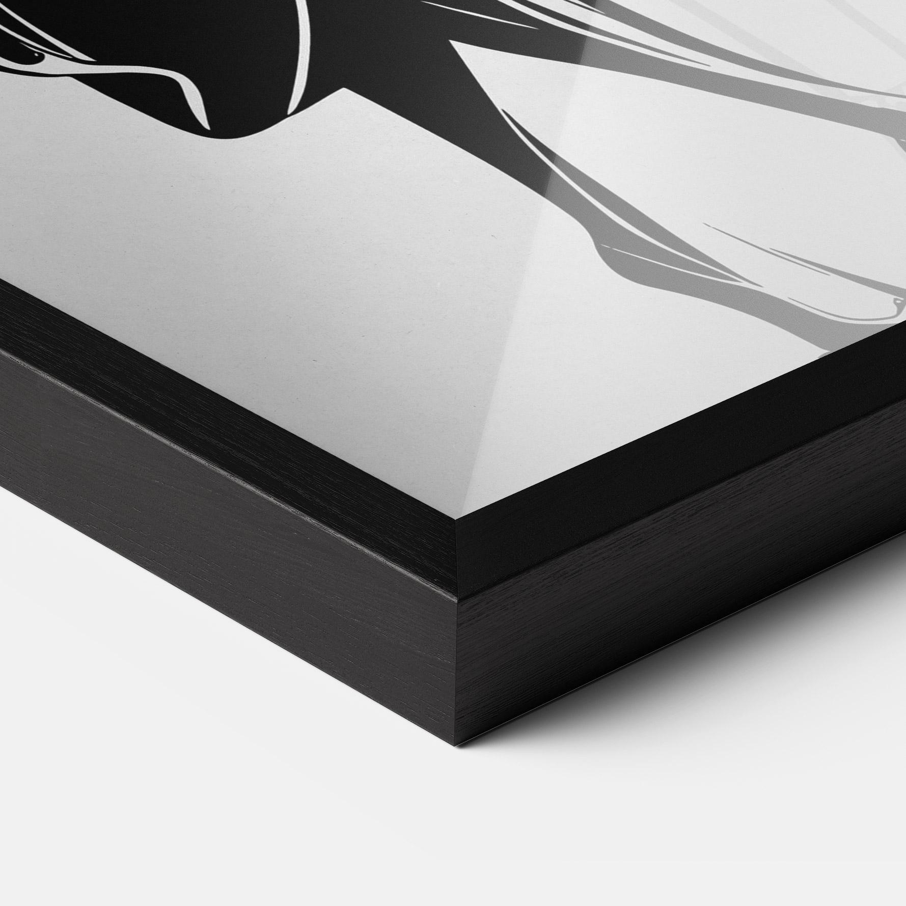 Keretezett Poszter Lady Shilouette mockup 3