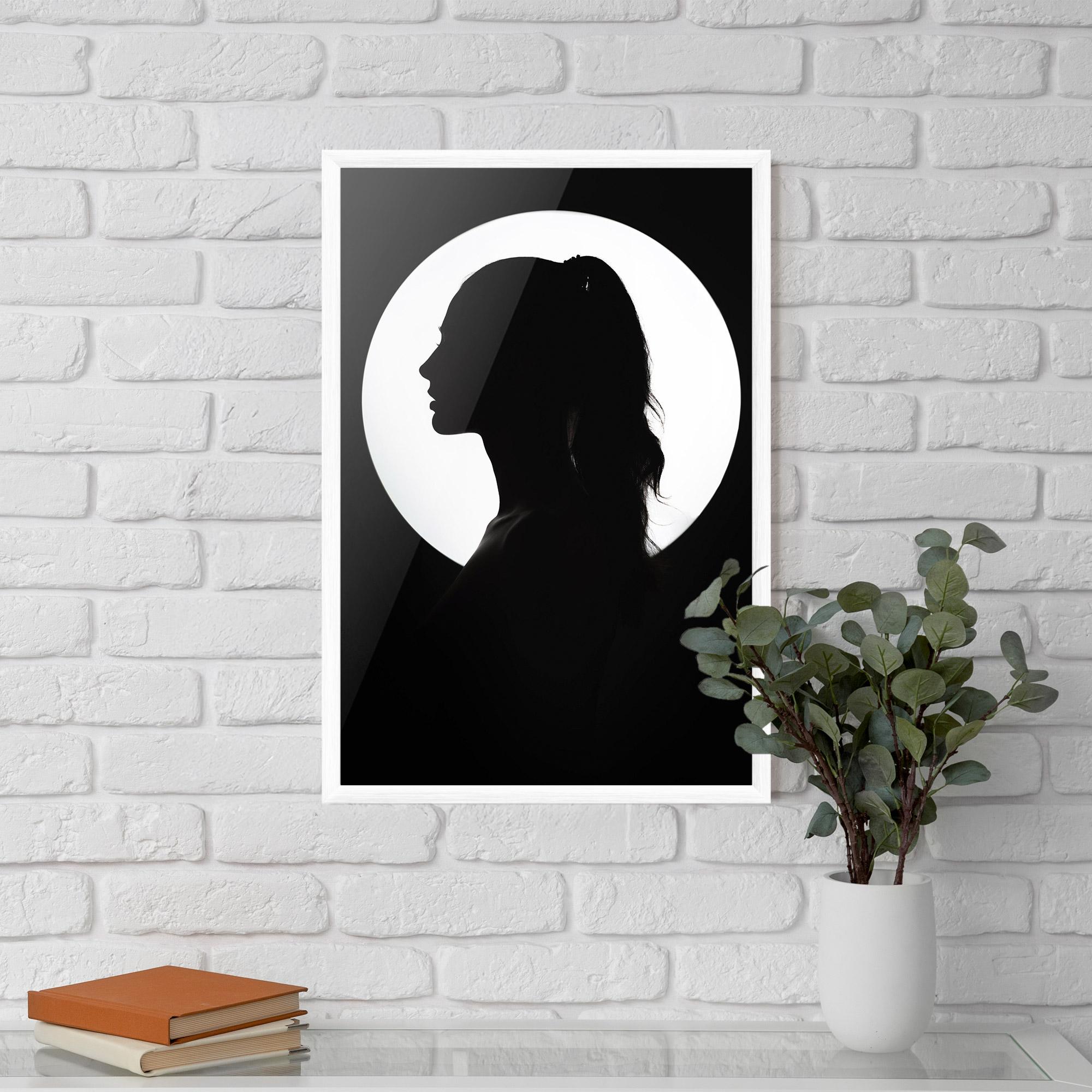 Keretezett Poszter Full Moon Girl mockup 5