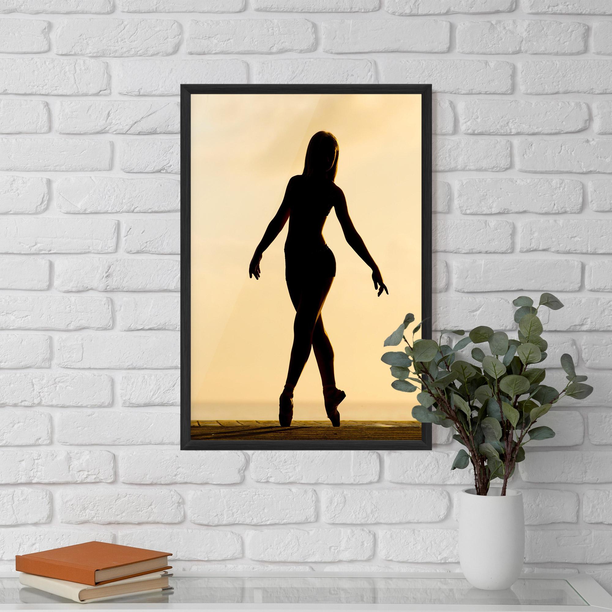 Keretezett Poszter Ballet On Cream mockup 5