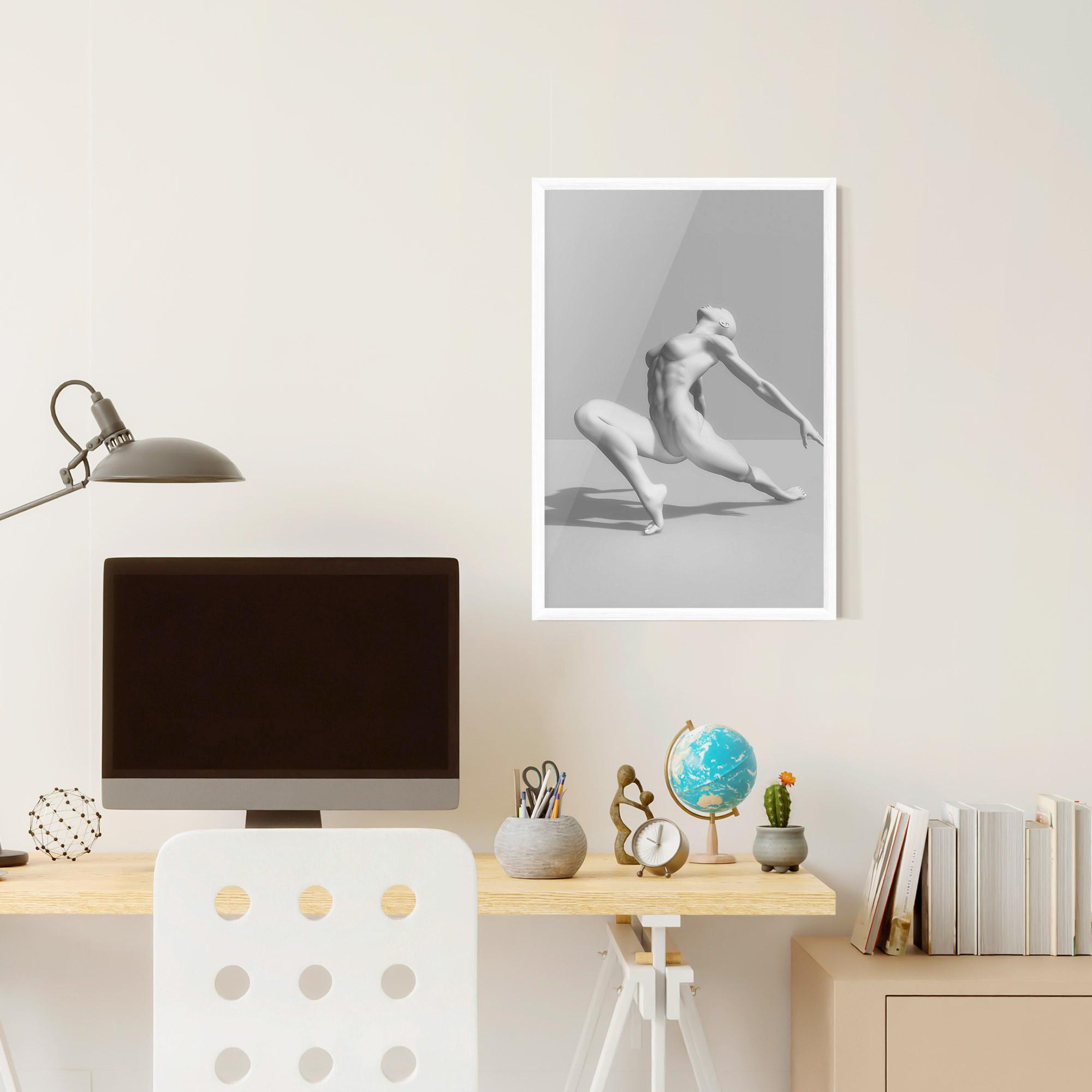 Keretezett Poszter 3d Ballet Pose mockup 6