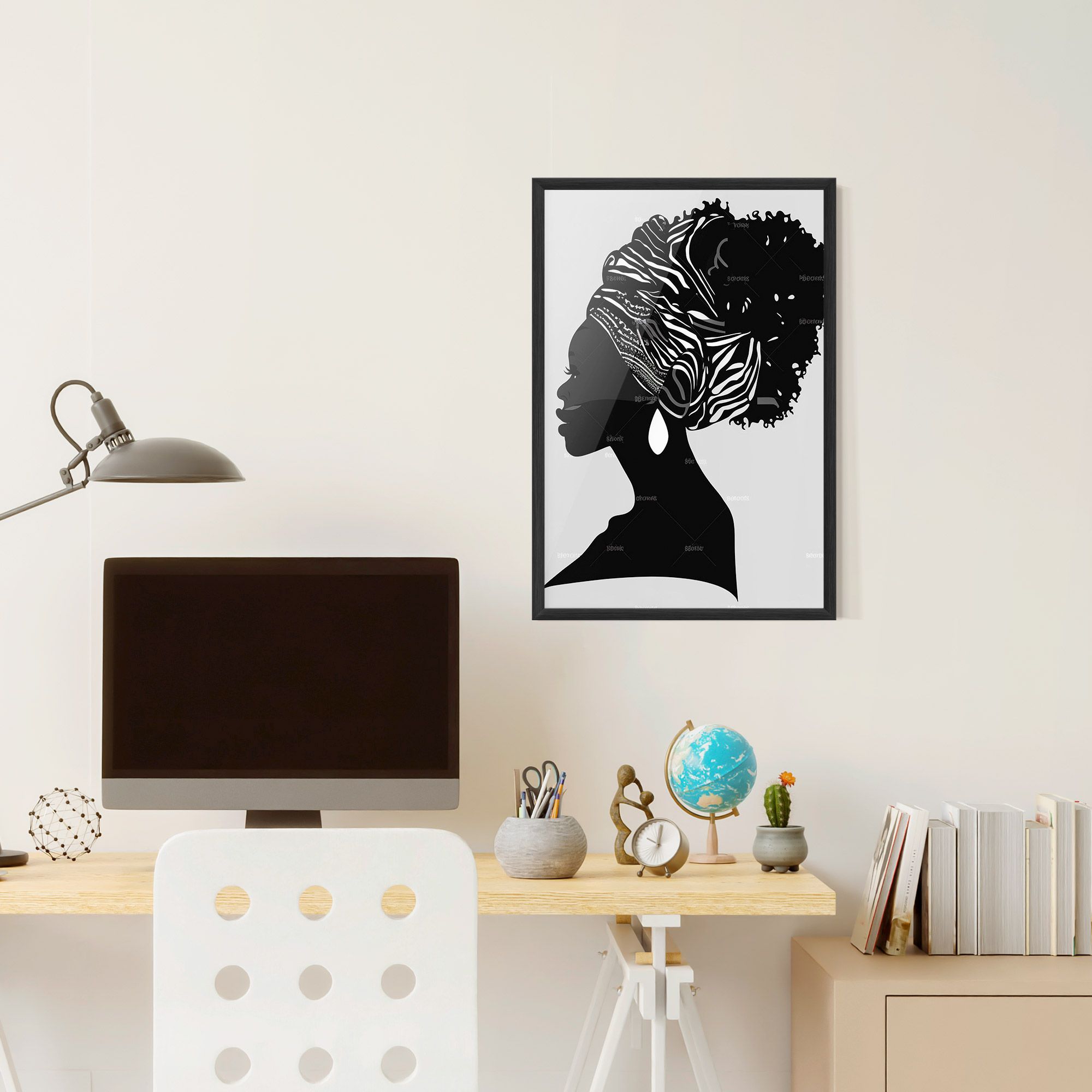 Black Woman Silhouette mockup 6