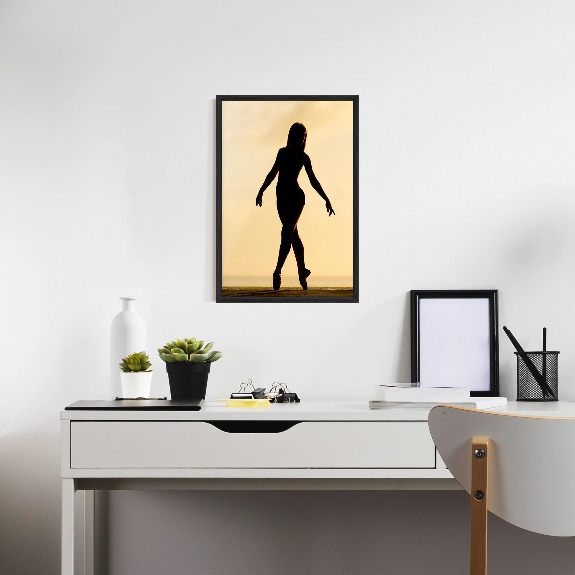 Keretezett Poszter Ballet On Cream mockup 7