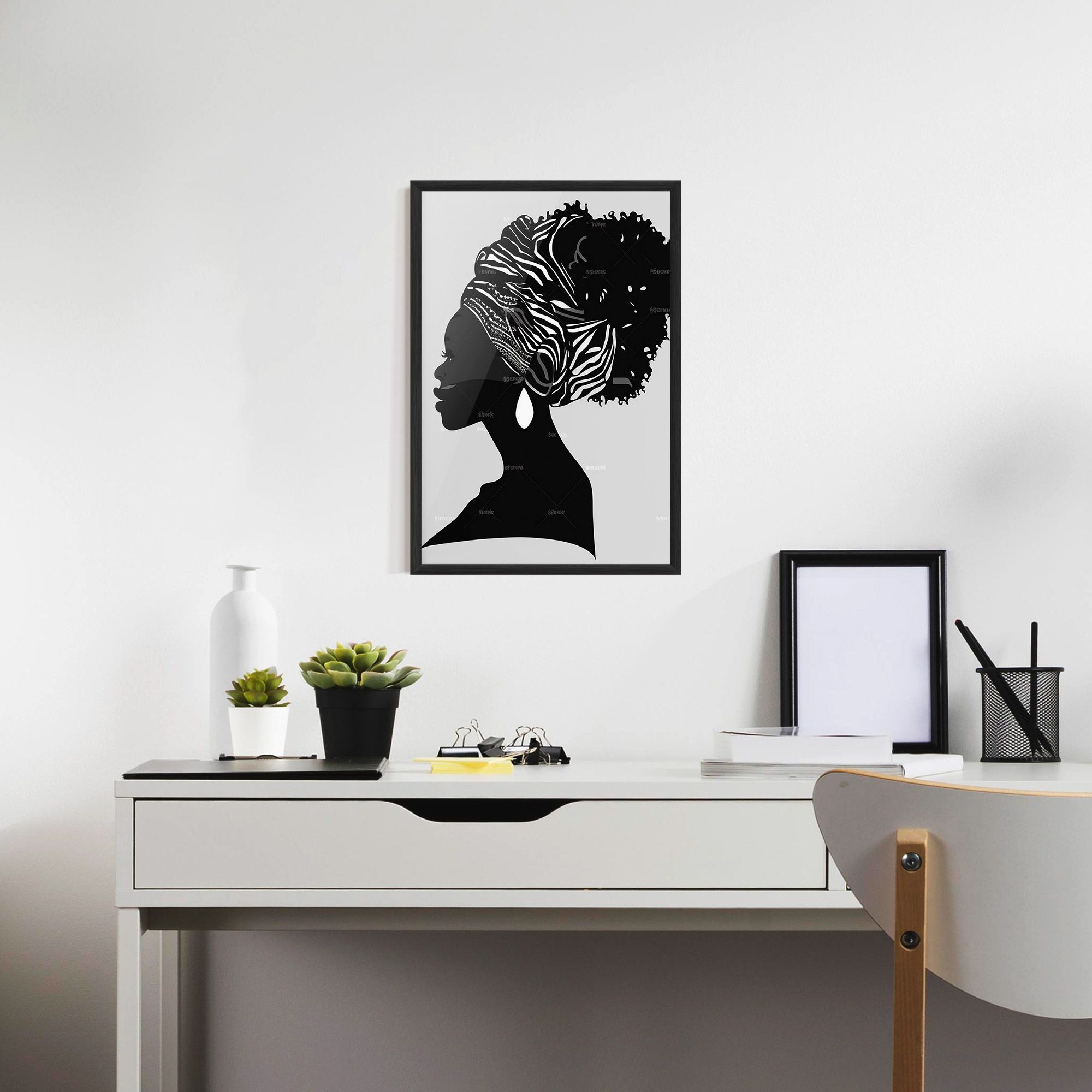 Black Woman Silhouette mockup 7