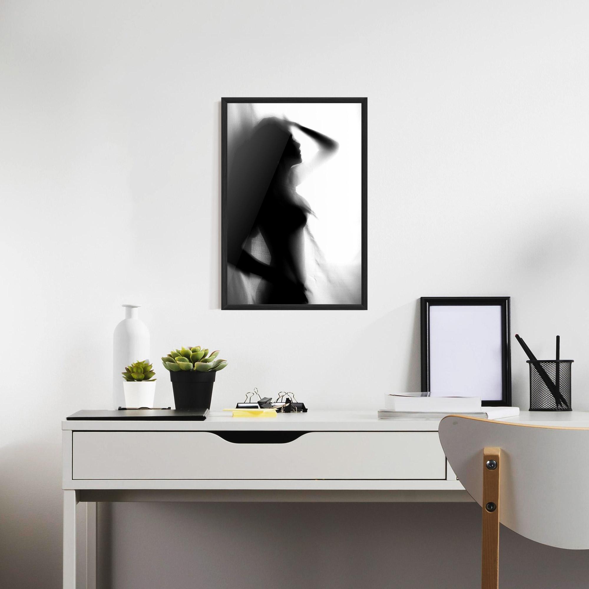 Keretezett Poszter Blurred Girl mockup 7