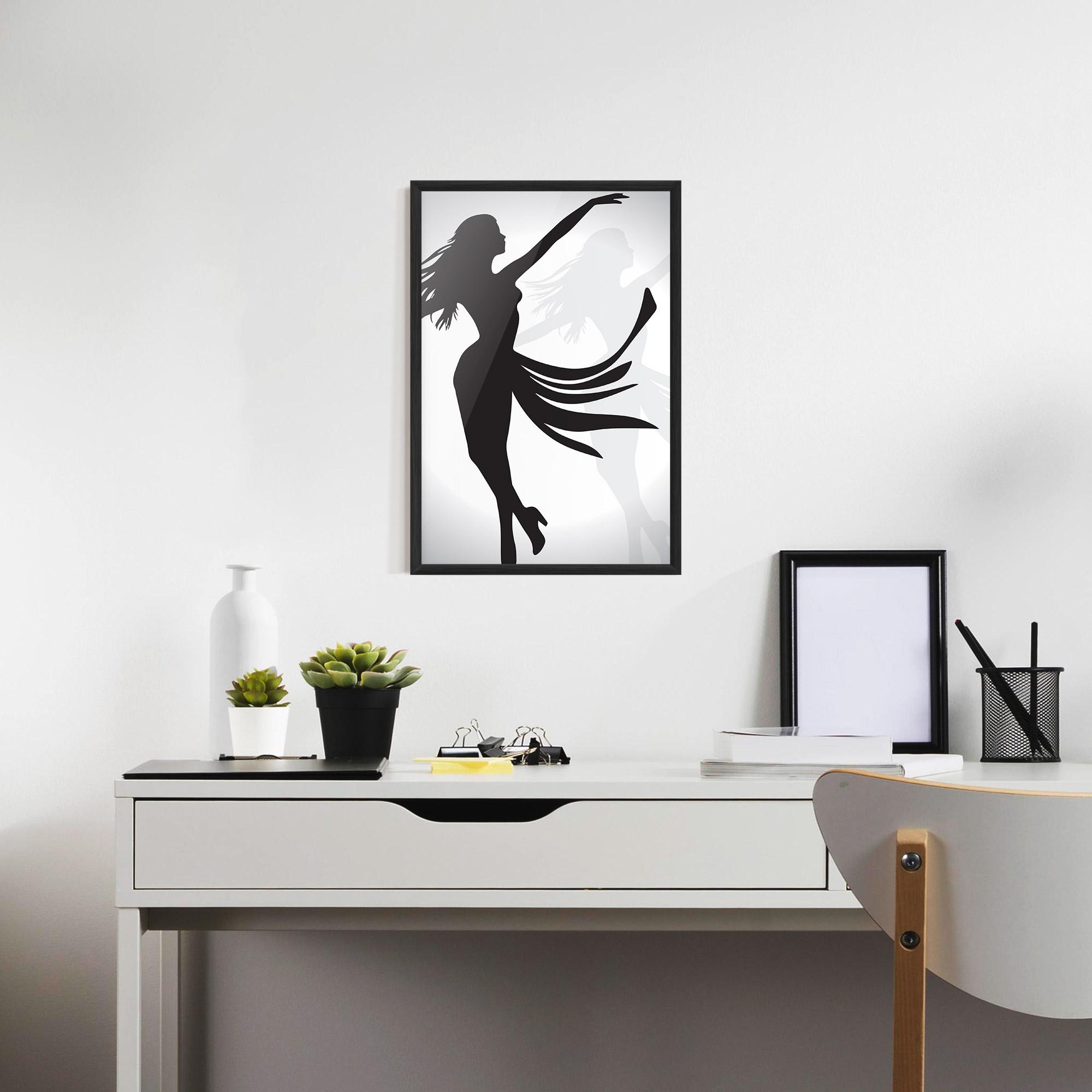 Keretezett Poszter Dance Shilouette mockup 7