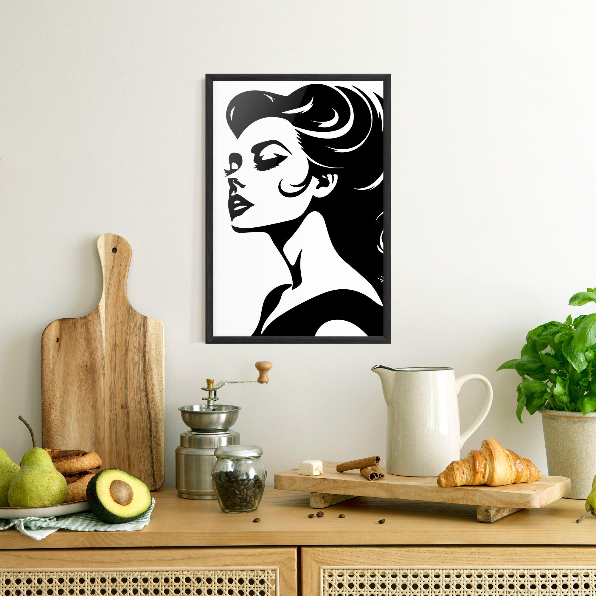 Keretezett Poszter Eyeliner Shilouette mockup 8