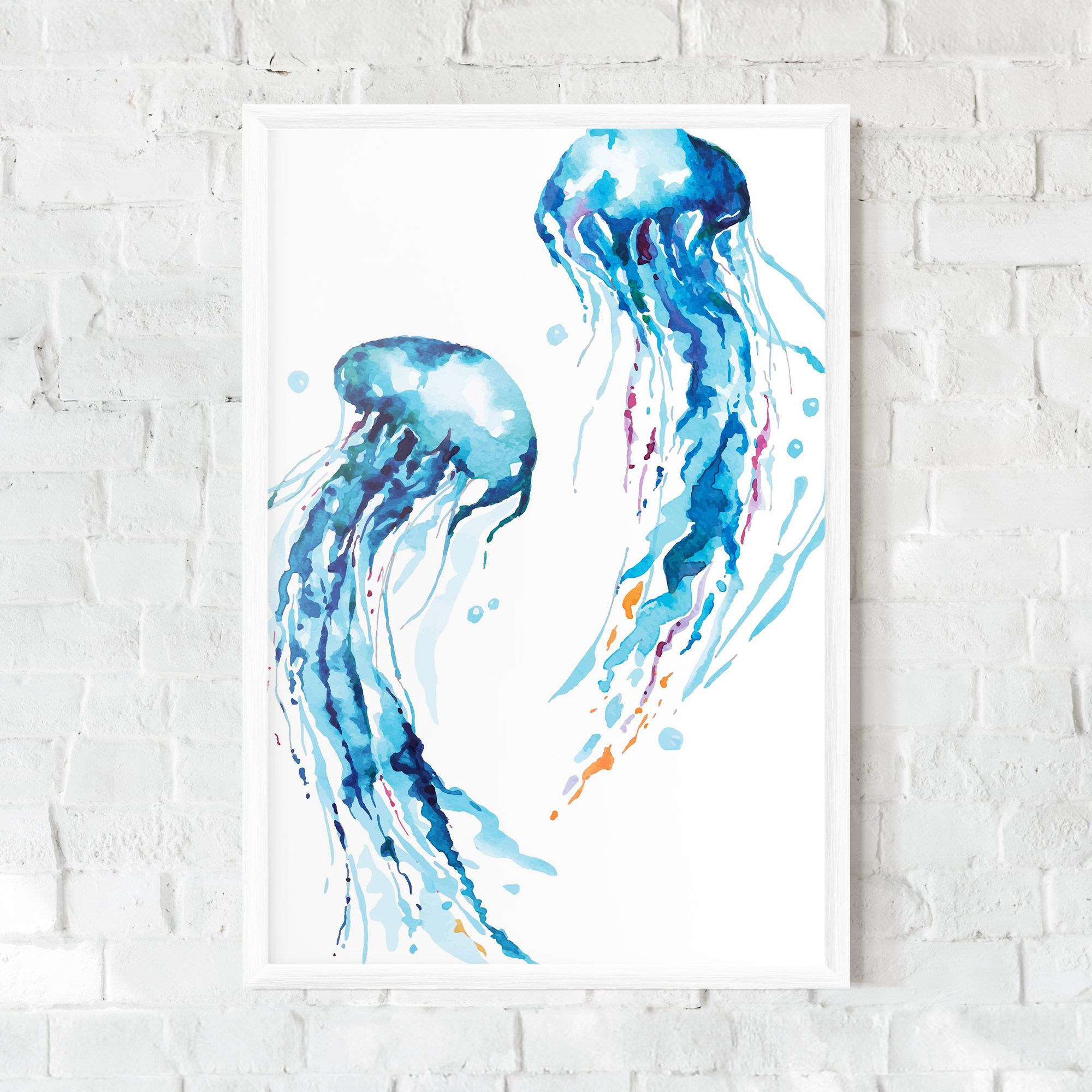 Jellyfish Watercolor mockup 0