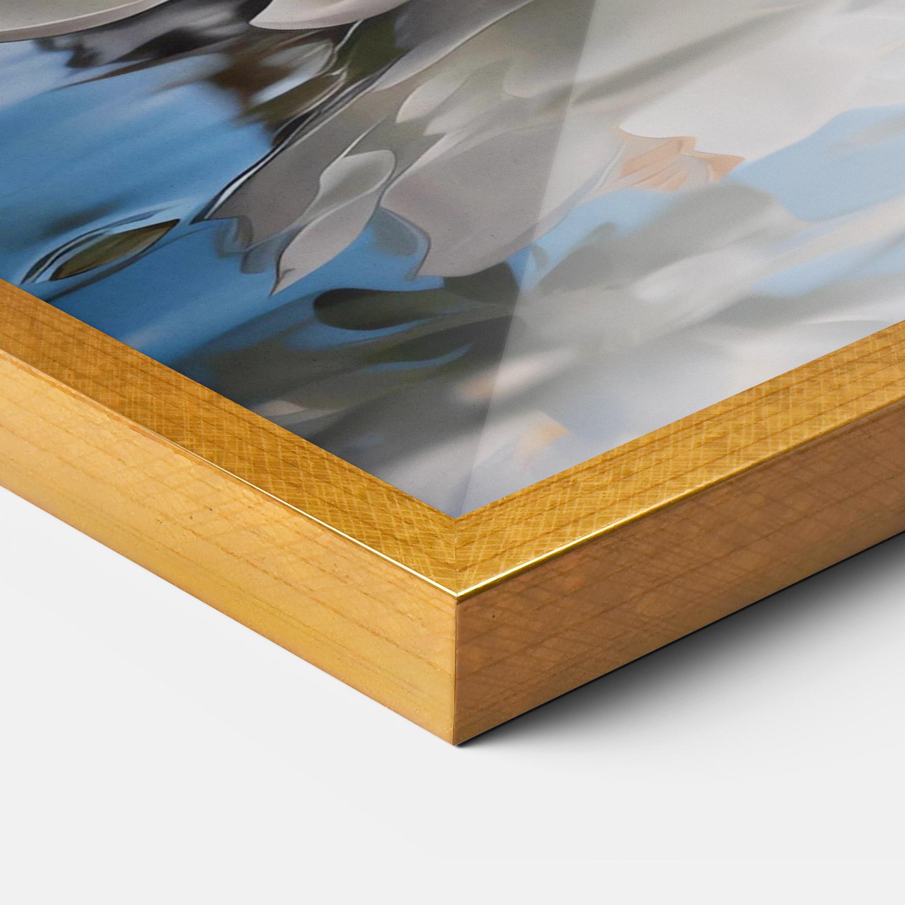 Keretezett Poszter Flower Water Glass mockup 3