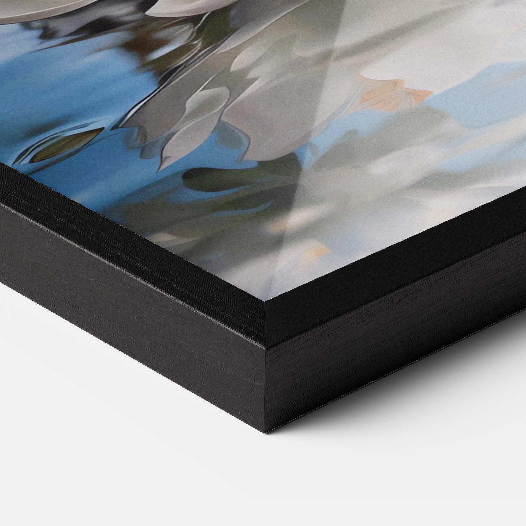 Keretezett Poszter Flower Water Glass mockup 3